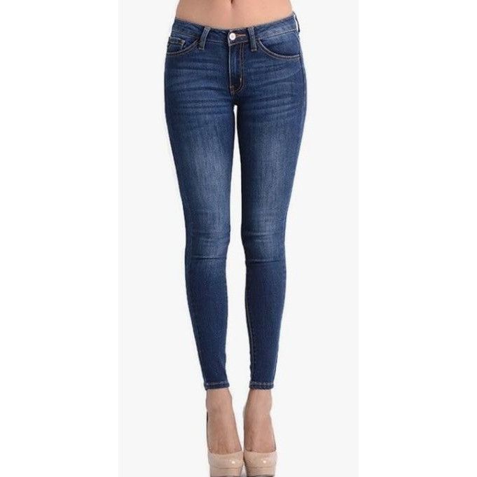 Kancan USA KanCan Super Skinny Jeans Women Size 7/27 Mid Rise Stretch D Size 27" / US 4 / IT 40 - 1 Thumbnail