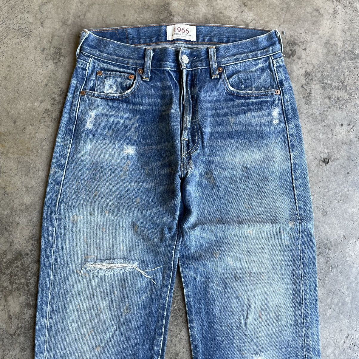 Levi's Vintage Clothing 🔥Vintage Levis 501 Splatter Paint Ripped Distress Jeans Size US 29 - 2 Thumbnail