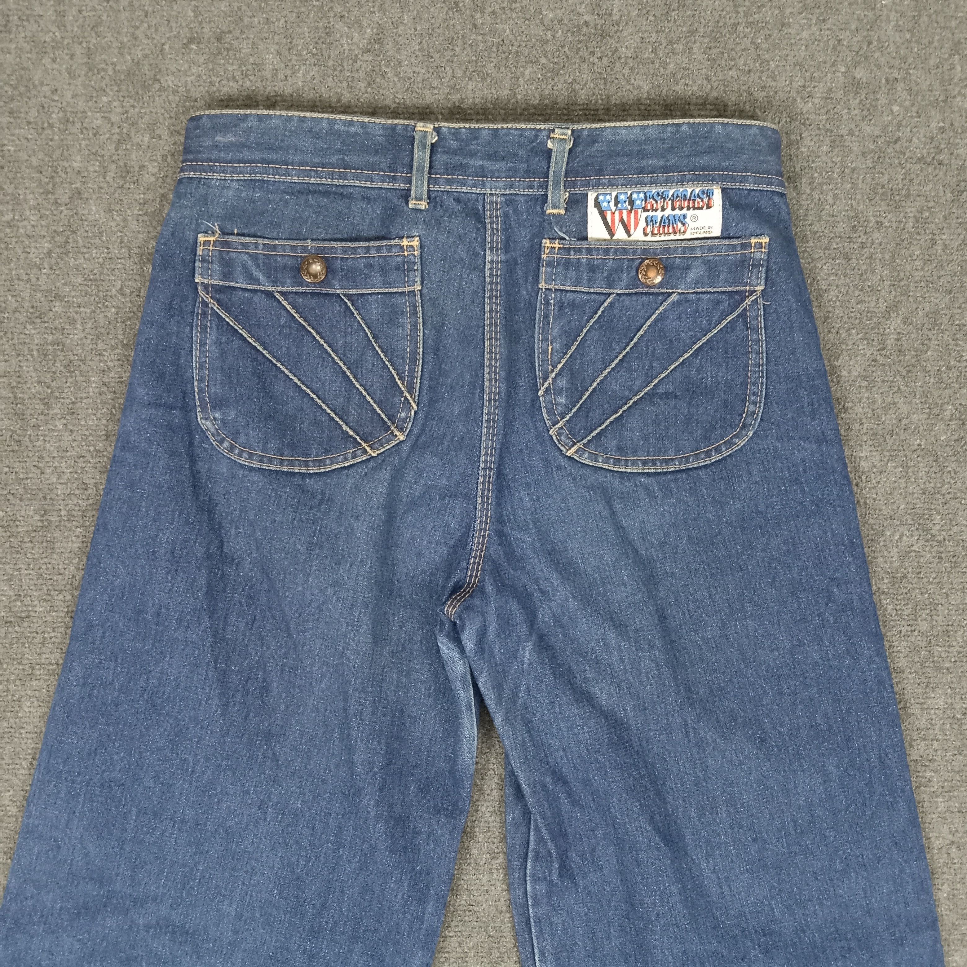 Le Grande Bleu (L.G.B.) × Vintage WestCoast American Retro Style Flared Jeans Size US 29 - 2 Thumbnail