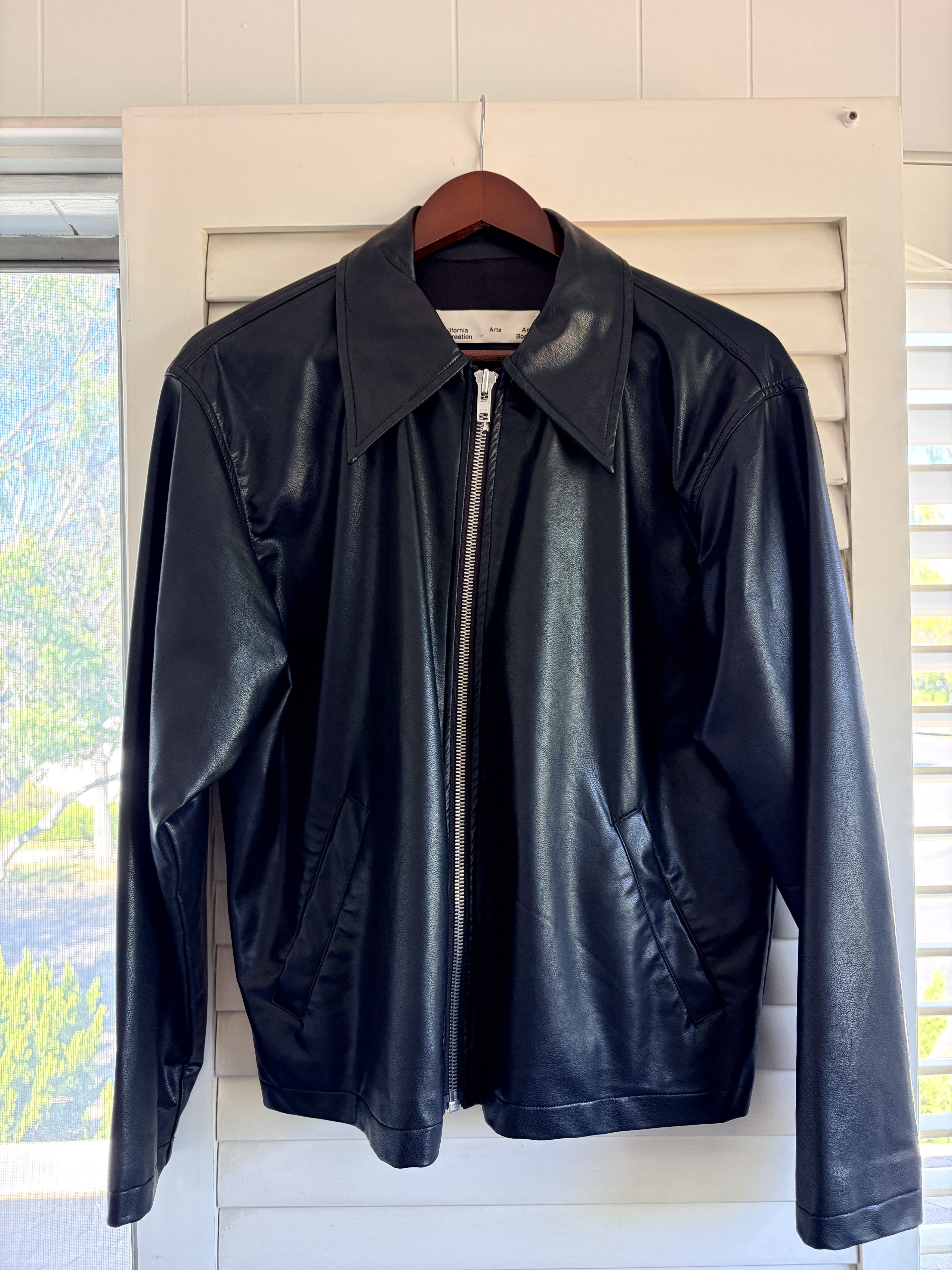 California Arts Fairfax Vegan Leather Blouson Jacket