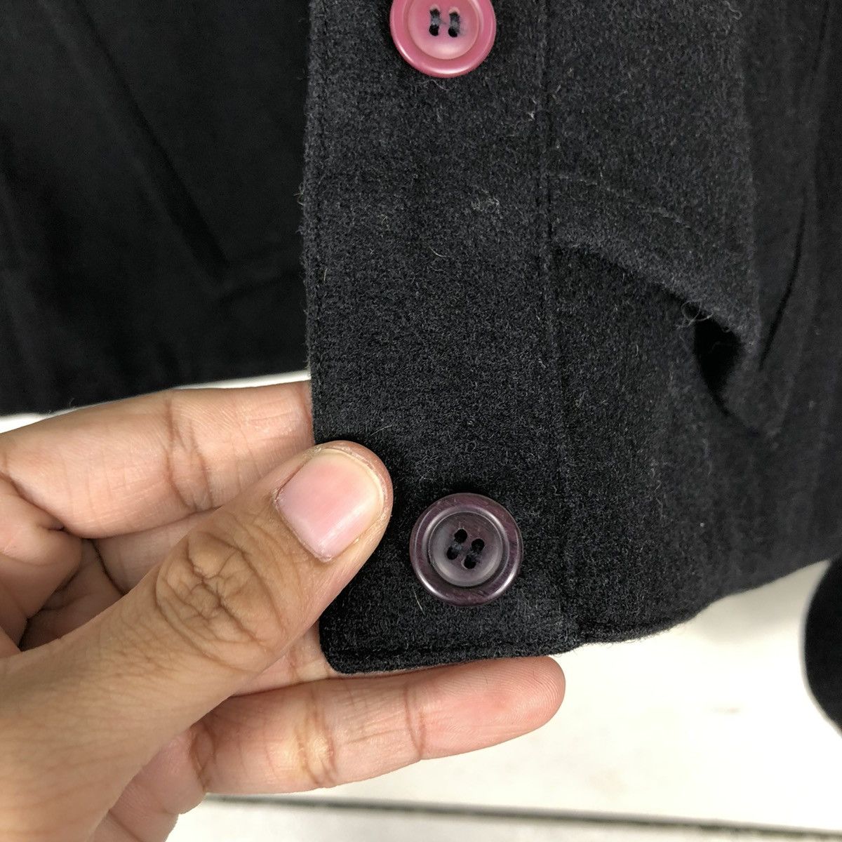 Issey Miyake 🔥Rich Black Wool Cropped Jacket Vintage 70’s Issey Miyake Size US M / EU 48-50 / 2 - 15 Thumbnail