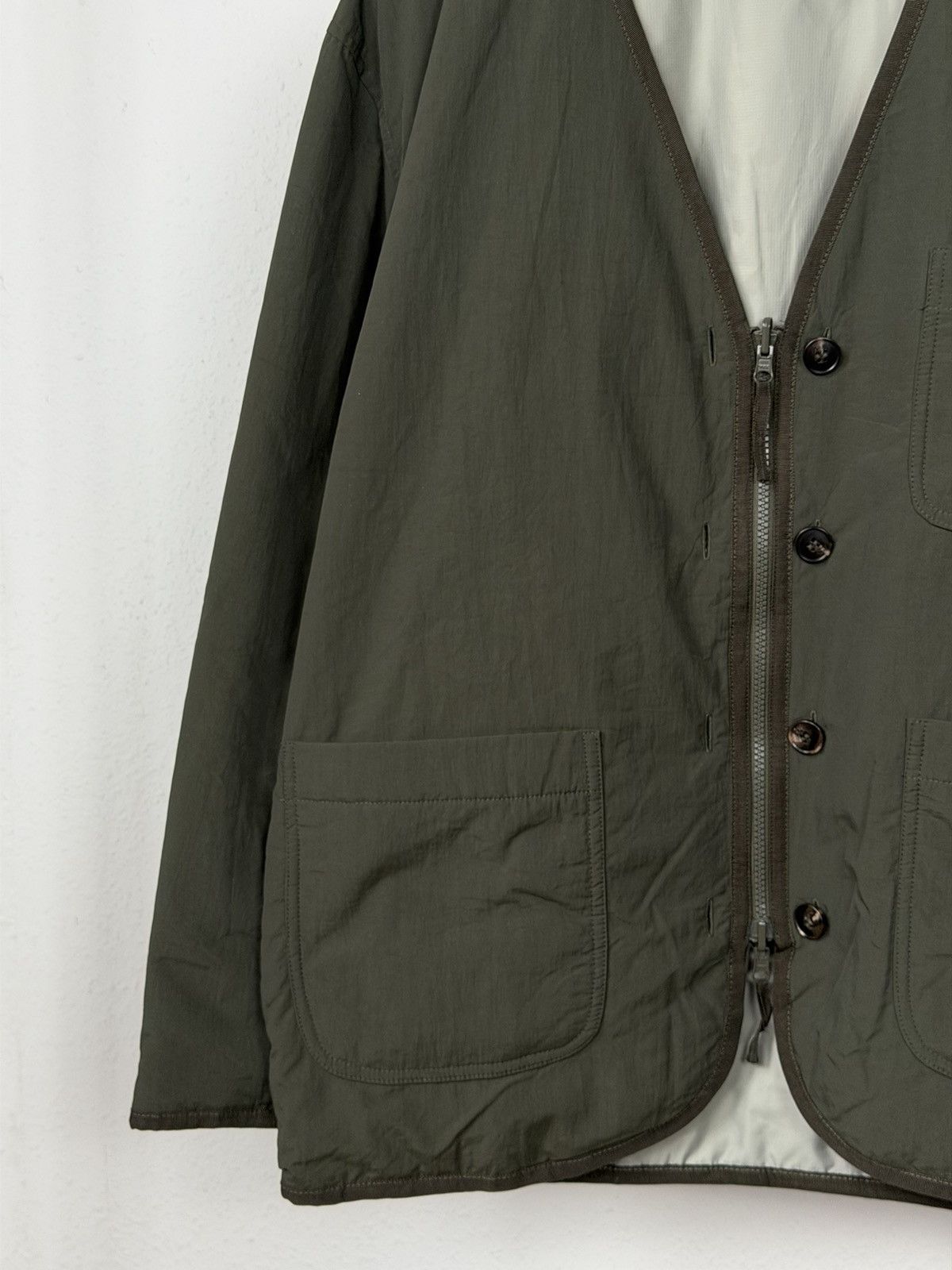 Comme des Garcons Homme Comme des Garçons Homme Olive Nylon Jacket L Lightweight Size US S / EU 44-46 / 1 - 5 Thumbnail