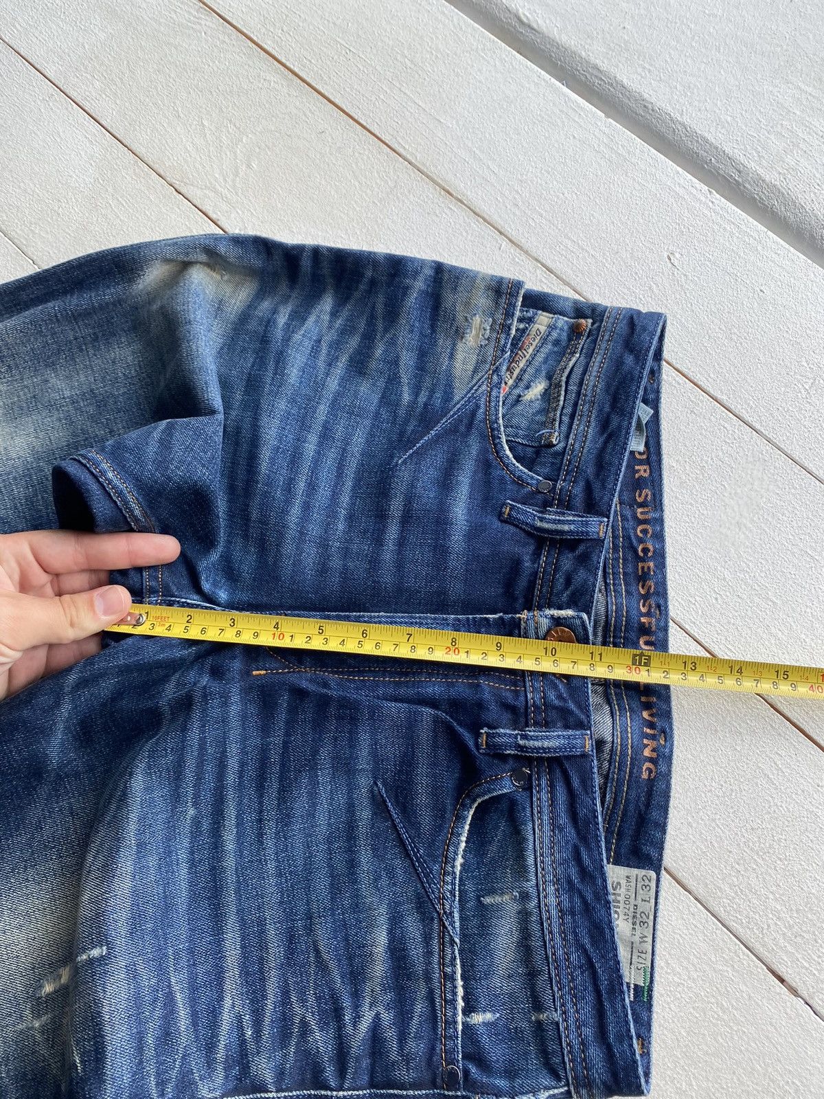 Diesel × Vintage 🔥Opium Diesel Punk Mens Gothic Emo Distressed Jeans Rare Size US 32 / EU 48 - 9 Thumbnail