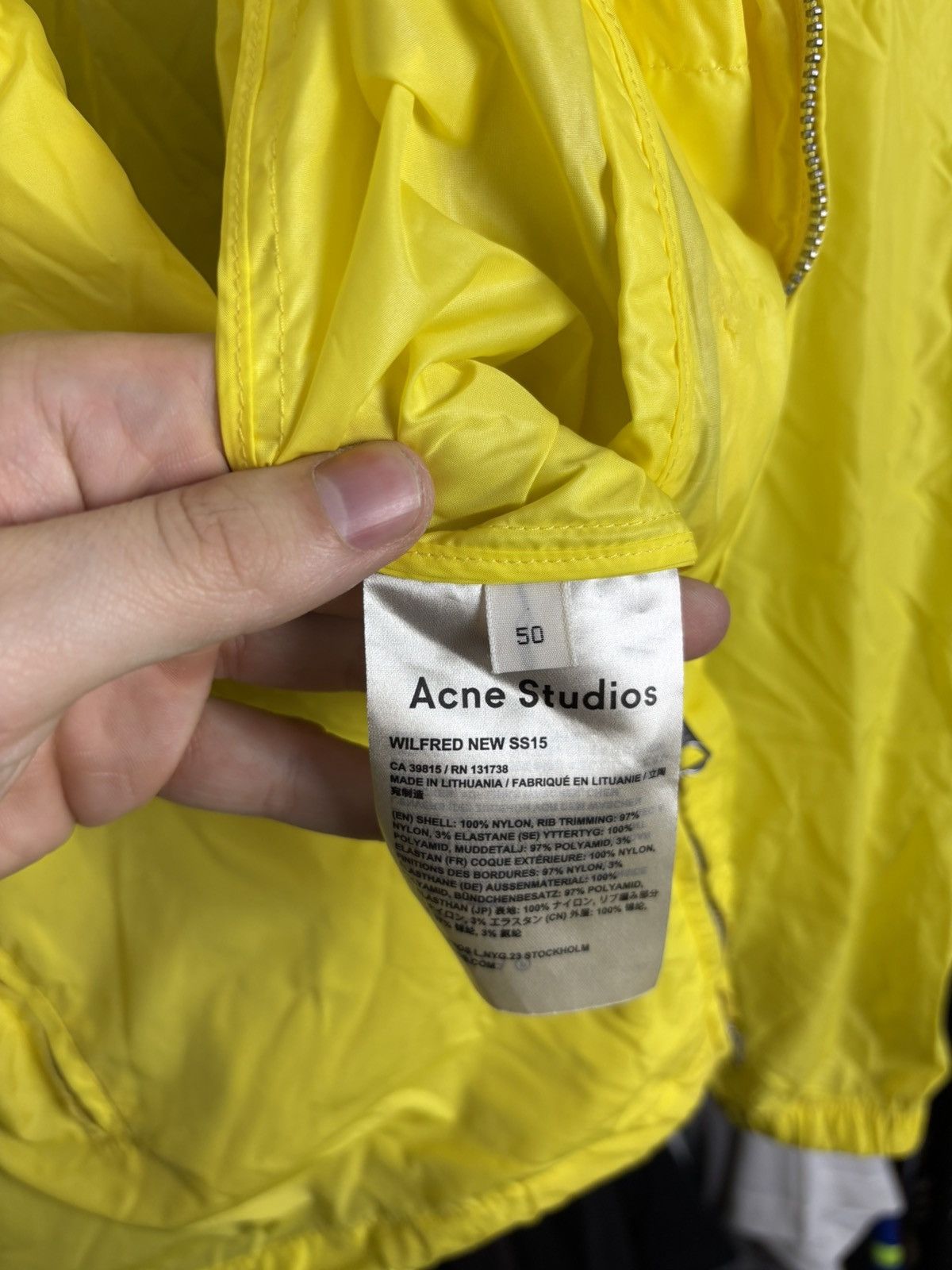 Acne Studios × Designer × Japanese Brand Acne Studios Wilfred New SS15 raincoat gorpcore Size US M / EU 48-50 / 2 - 5 Thumbnail