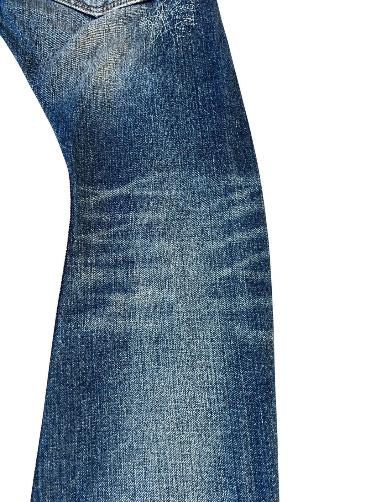 If Six Was Nine Mud Wash Rattle Trap Spider Wed Denim Bootcut Jeans Size US 31 - 20 Thumbnail