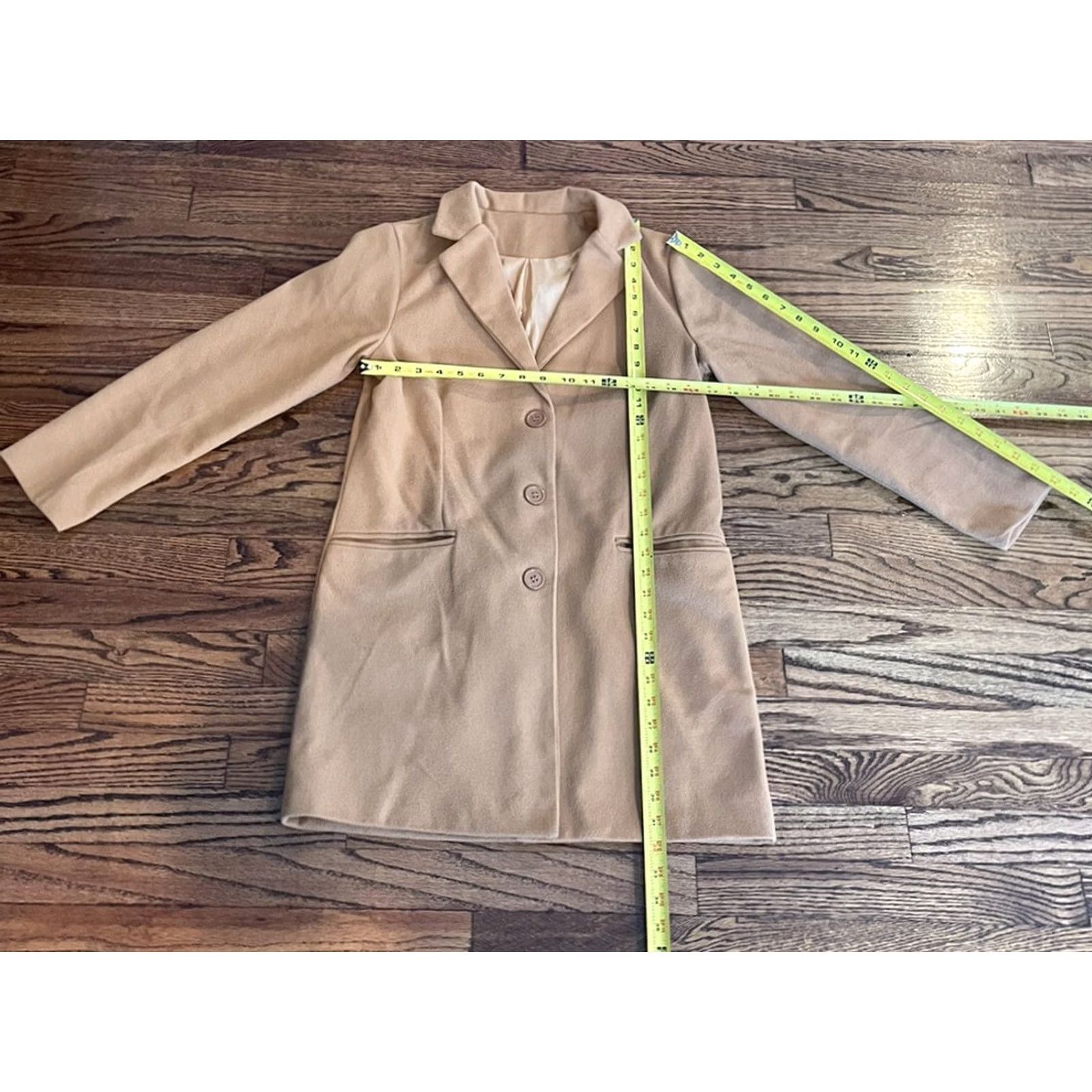 Vintage Women's Medium Caramel Knit Overcoat - Vintage Condition Size M / US 6-8 / IT 42-44 - 7 Thumbnail