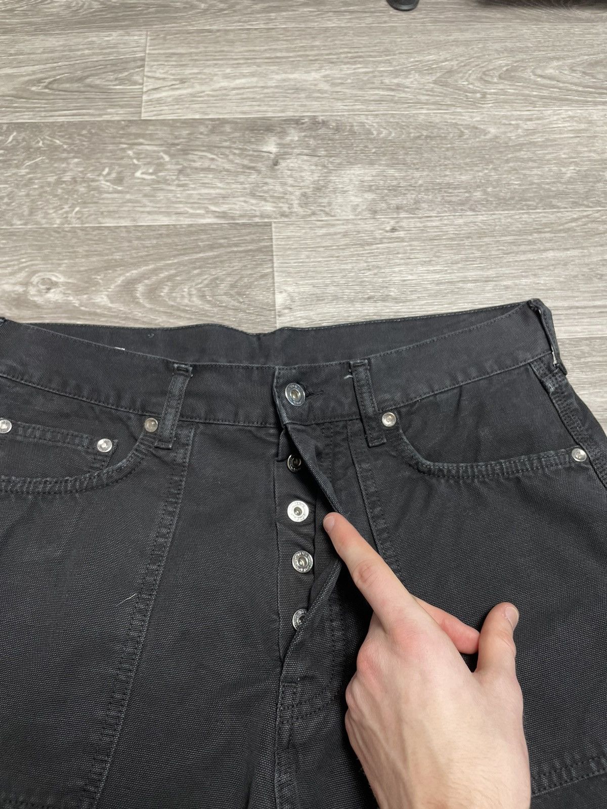 Off-White Off White Black Cargo Jeans Size US 32 / EU 48 - 12 Thumbnail