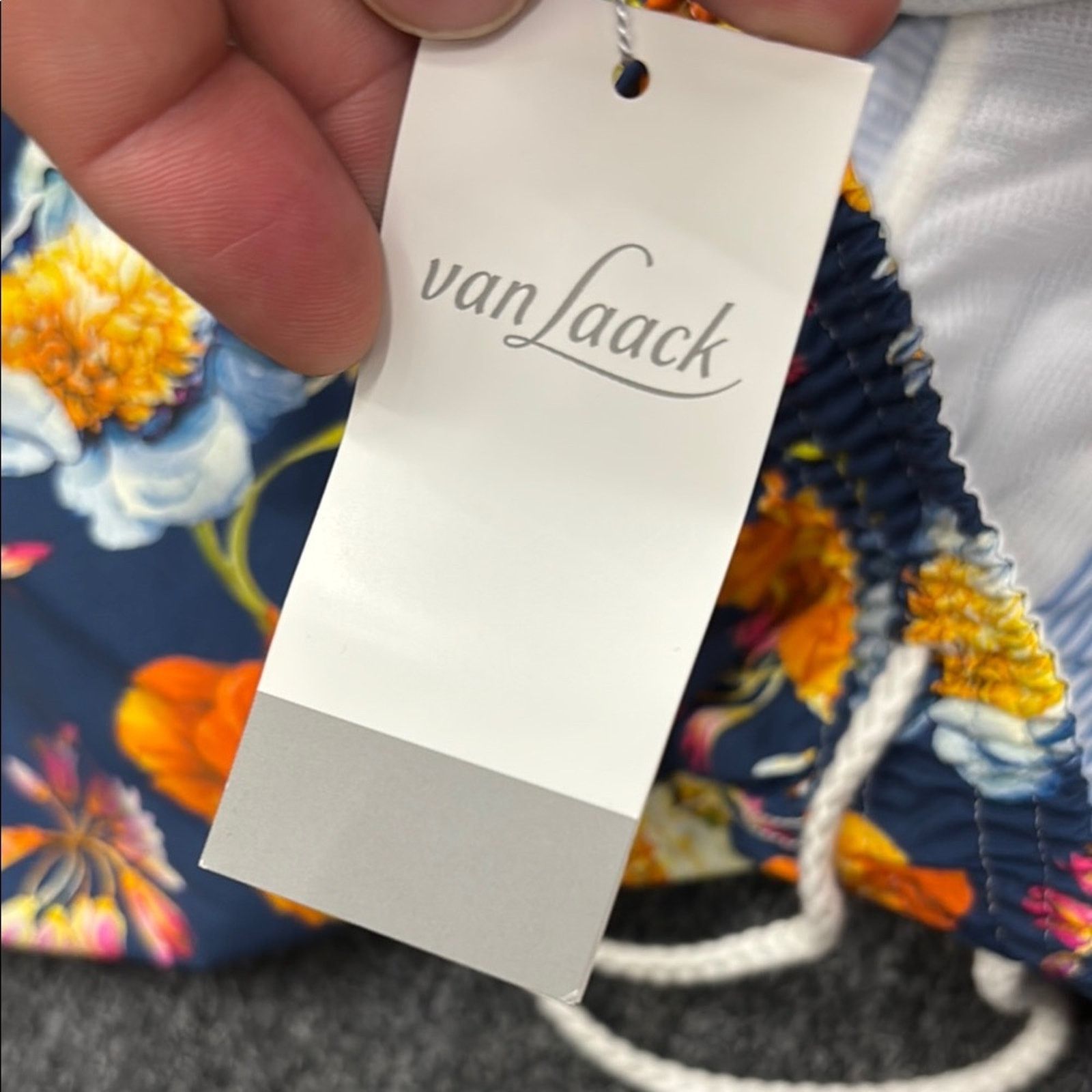 Other NWT Van Laack Floral Men's Swim Trunks - Navy Orange Size M Size US 32 / EU 48 - 8 Thumbnail