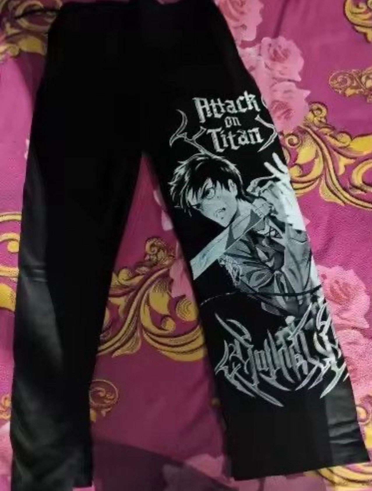 Anime × Japanese Brand Anime Attack On Titan Jogger Pant Size US 29 - 3 Thumbnail