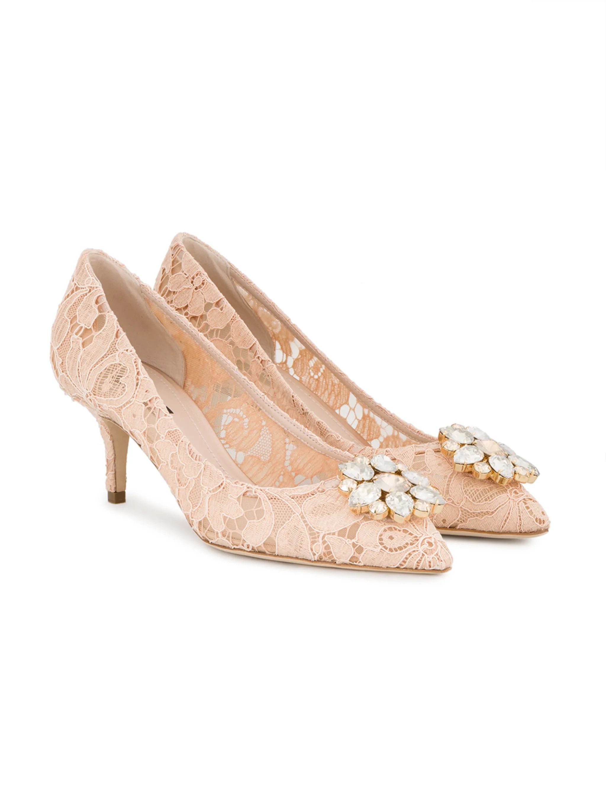 Dolce & Gabbana o1s22i1n0225 60 MM Bellucci Pumps in Light Pink Size US 10 / IT 40 - 3 Thumbnail
