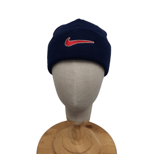 💥 Vintage 90s nike swoosh big logo beanie hat