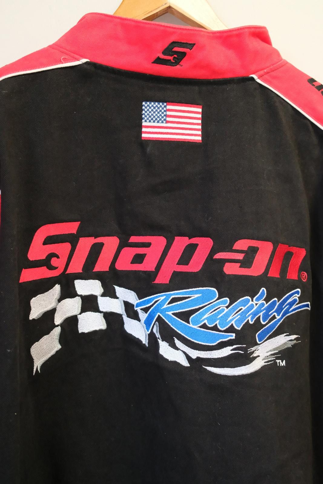 Designer 90's Snap-On Logo Racing Jacket Size XXL / US 16-18 / IT 52-54 - 4 Thumbnail