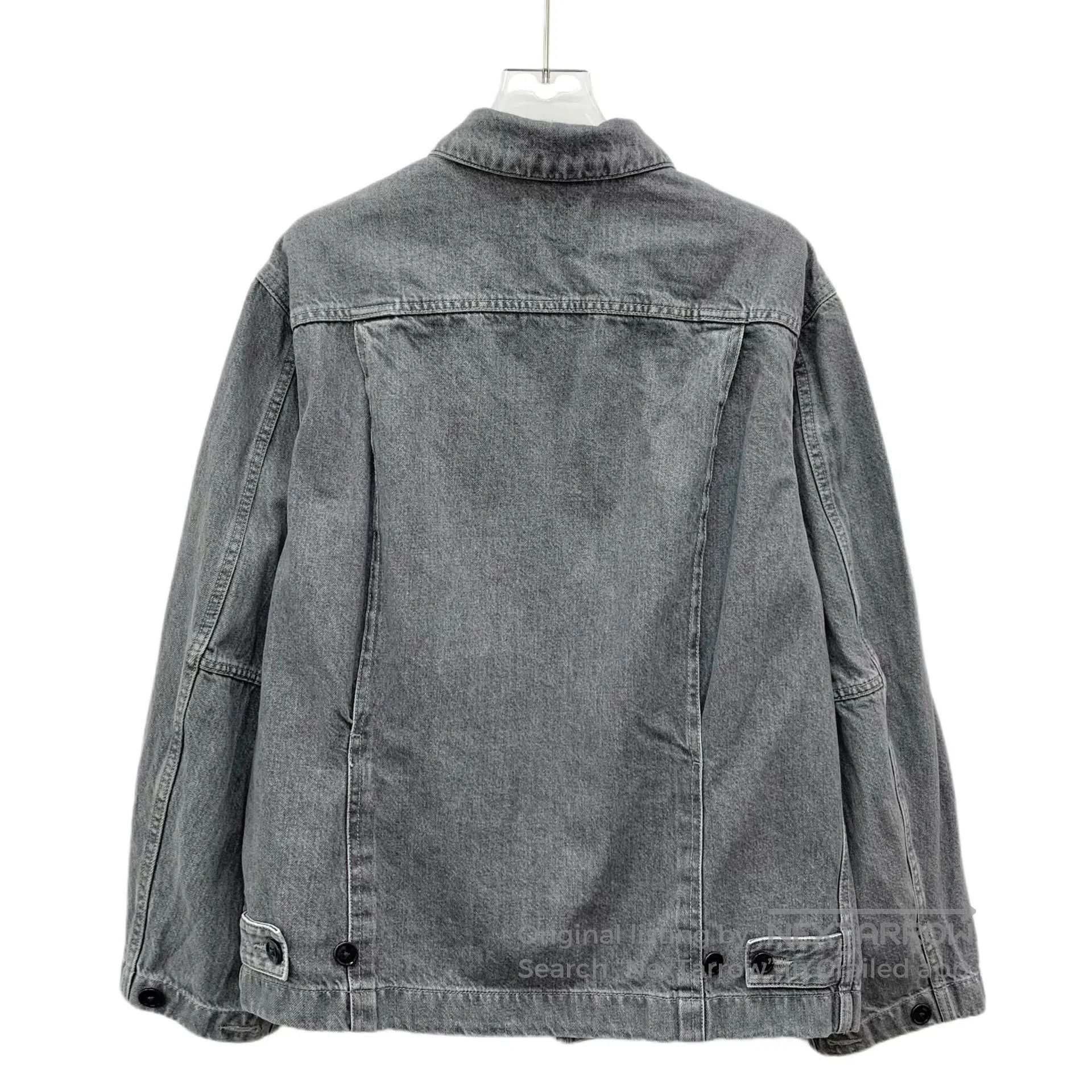 Lemaire Lemaire Gray Cotton Collar Single Breasted Long Sleeve Den Size US XS / EU 42 / 0 - 2 Thumbnail