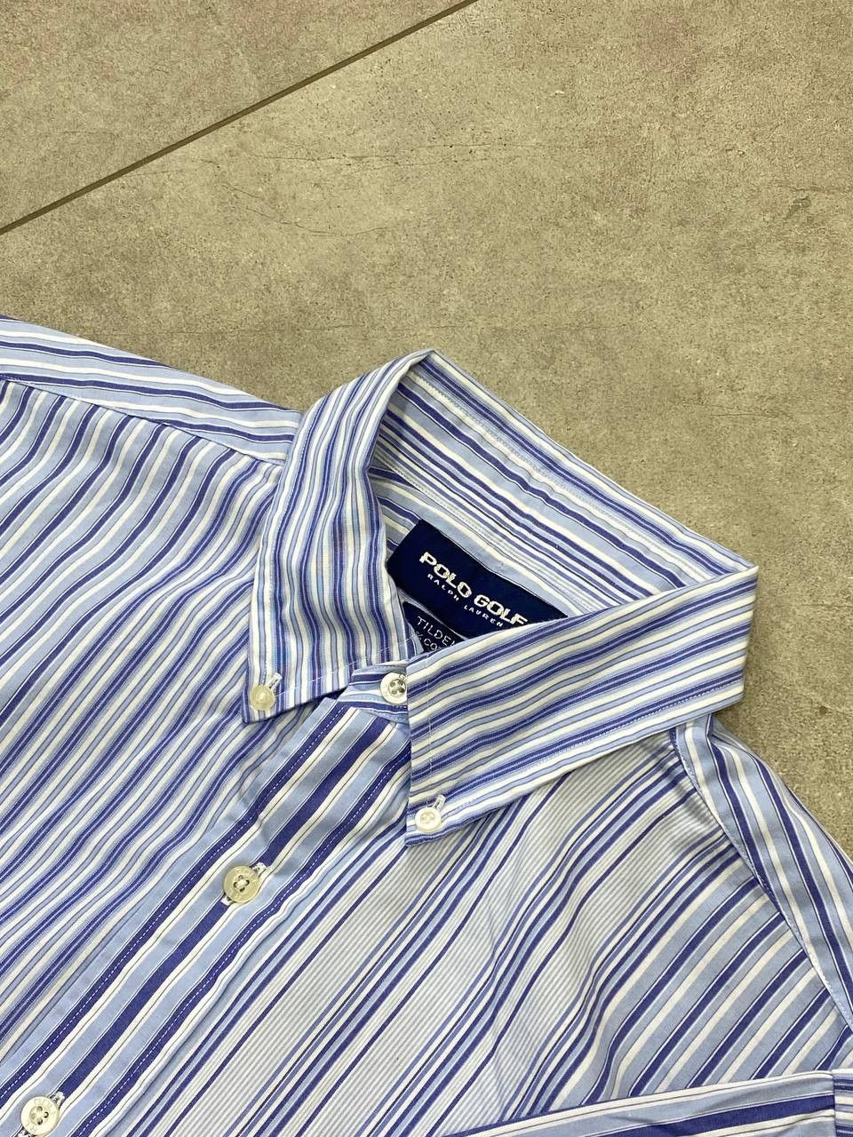 Polo Ralph Lauren Vintage Polo Golf Ralph Lauren Striped Small Logo Shirt Size US M / EU 48-50 / 2 - 10 Thumbnail