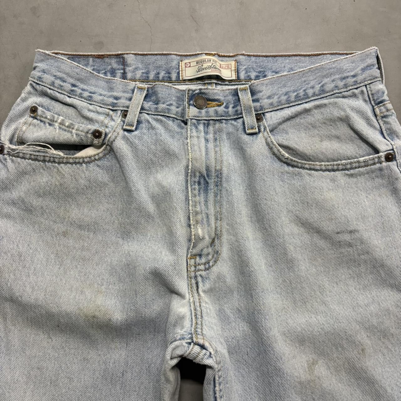 Levi's Crazy Vintage Y2K/2000s Baggy Light Wash Levi Regular Fit Denim Jeans! Size US 32 / EU 48 - 2 Thumbnail