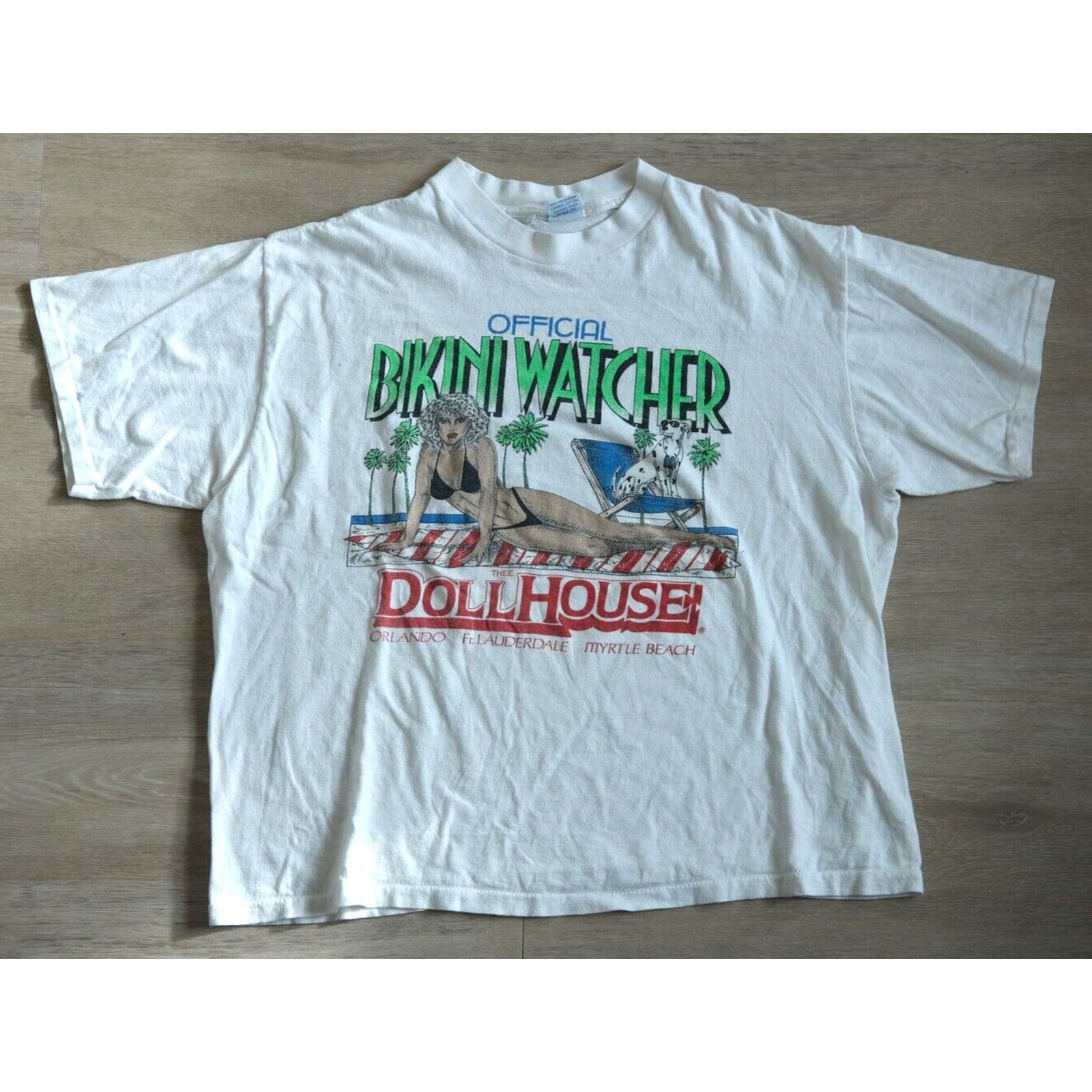 Other Vintage 90s Resort Works Bikini Watcher Shirt XL Mens Size US XL / EU 56 / 4 - 2 Thumbnail