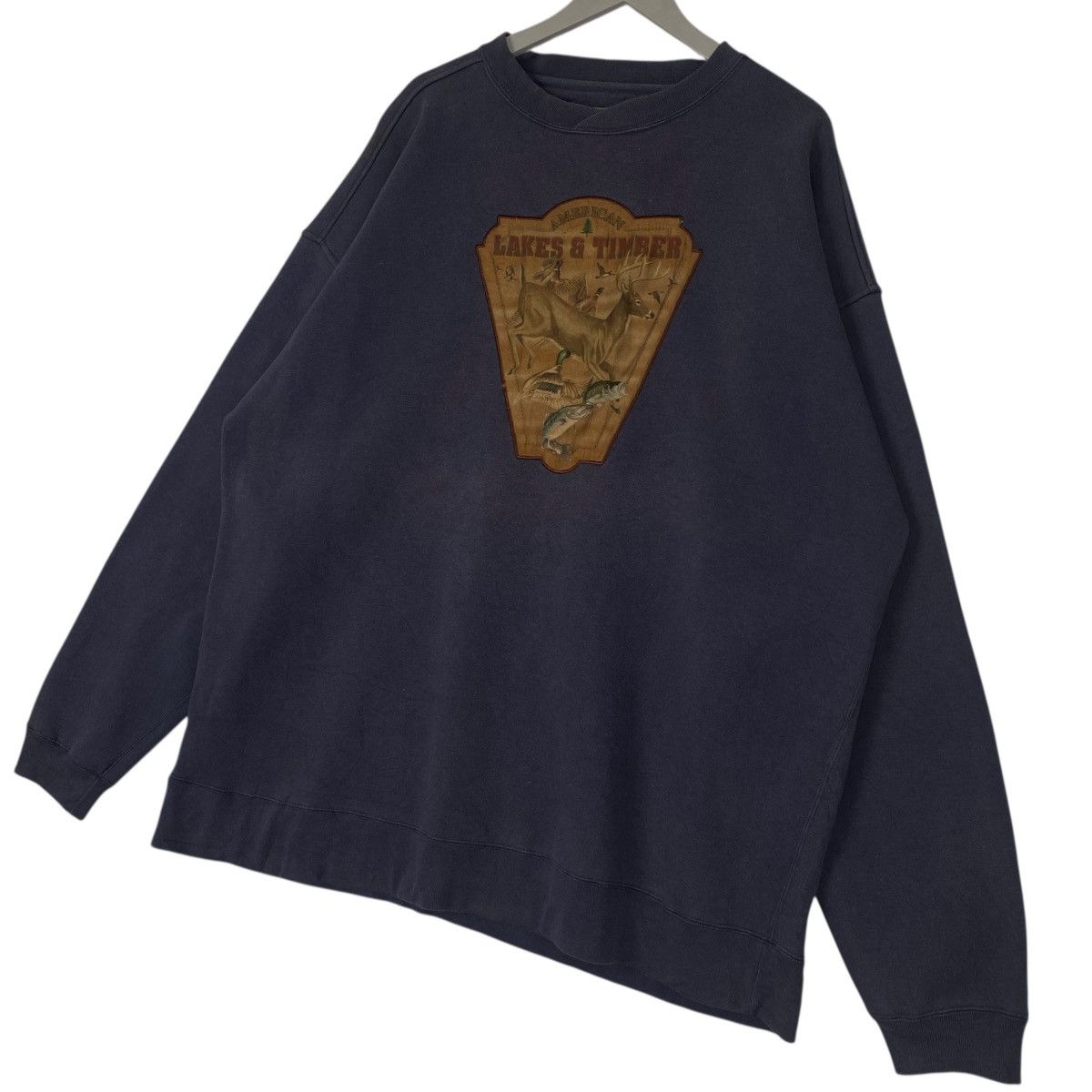 Other Vintage Lost Terrain Lake & Timber Sweatshirt Crewneck Blue Size US XXL / EU 58 / 5 - 2 Thumbnail