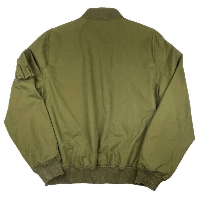 j crew green bomber jacket