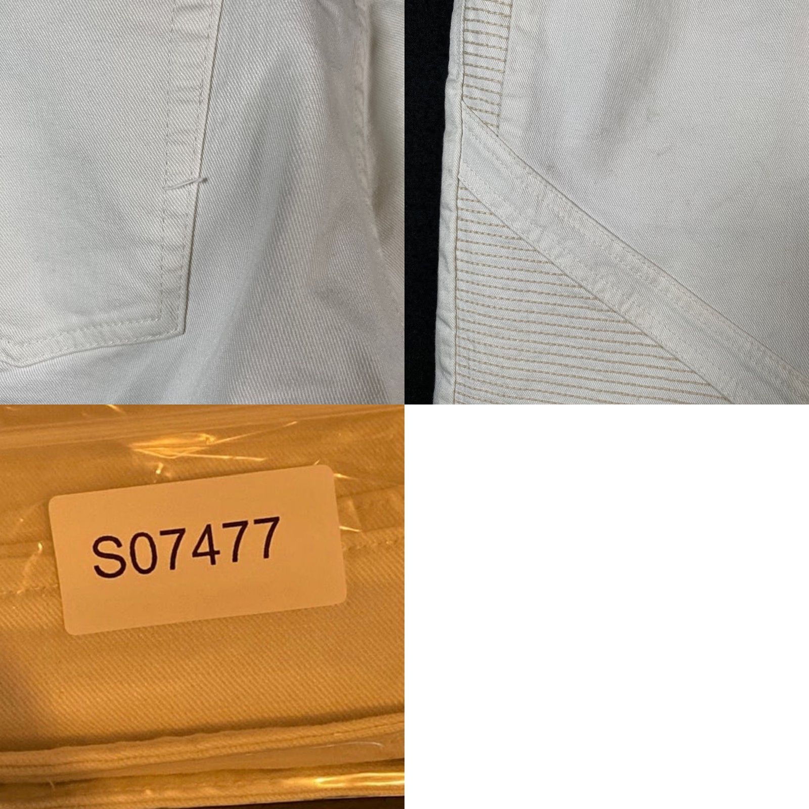 Topman Topman Jeans White Motto Distressed Skinny Cotton Blend Stretch 34x30 Slim 5-Pocket Mens Biker Style Moveable Zip Button Ankle Zip Size US 32 / EU 48 - 9 Thumbnail