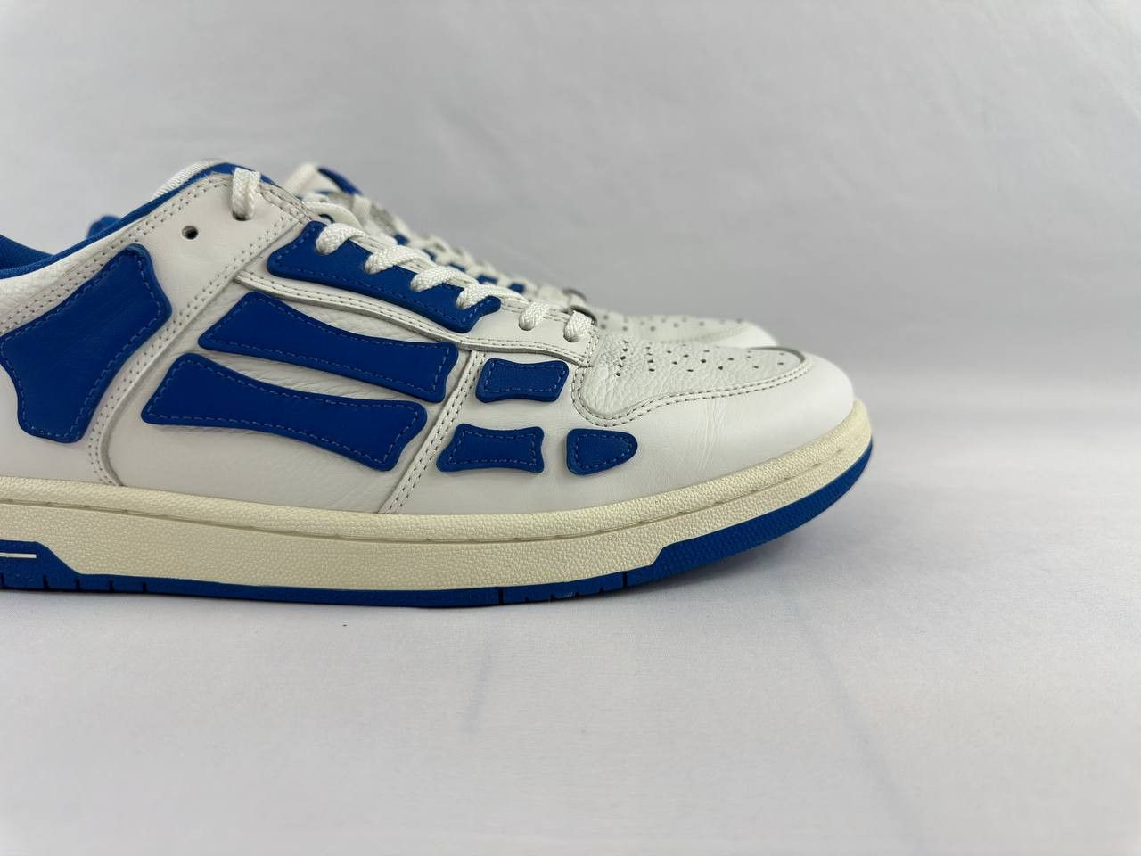 Amiri Amiri Skel Top Low 'White Blue' Sneakers Size US 12 / EU 45 - 3 Thumbnail