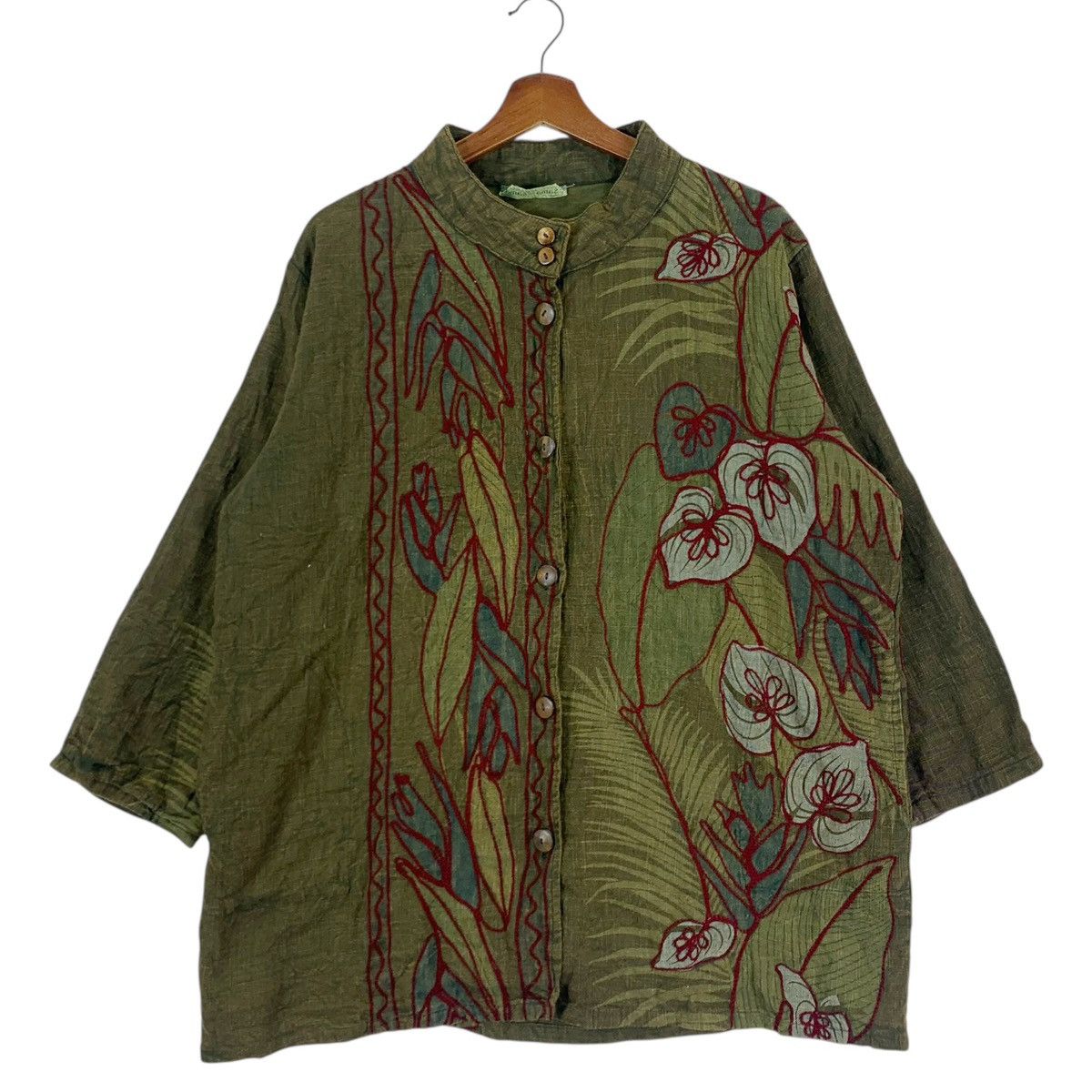 Japanese Brand × Vintage Vintage Printed Design Button Ups Jacket Size US L / EU 52-54 / 3 - 1 Thumbnail