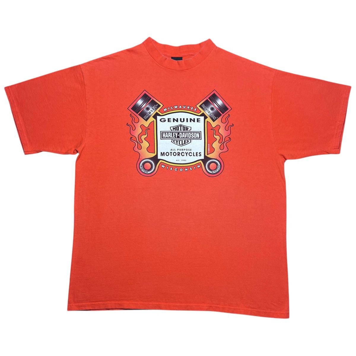 Harley Davidson × Vintage 2000s Harley Davidson Motorcycles Grand Junction Graphic Tee Size US XXL / EU 58 / 5 - 1 Thumbnail