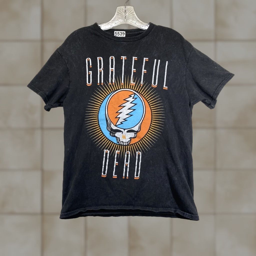 Logo 7 VINTAGE Grateful Dead Logo T-Shirt Short Sleeve Men’s Small Black Graphic Print All Seasons Size US S / EU 44-46 / 1 - 1 Thumbnail