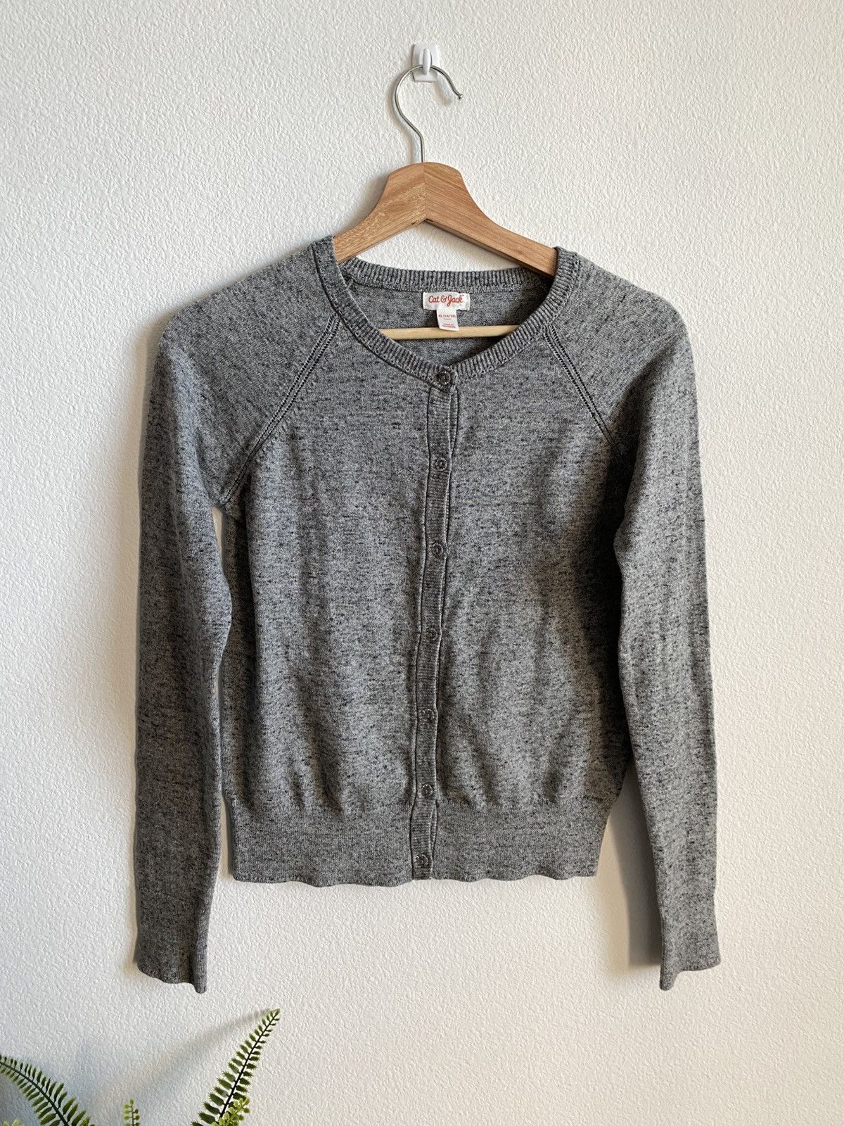 Other Knit Grey Cardigan Sweater Size XL / US 12-14 / IT 48-50 - 1 Thumbnail