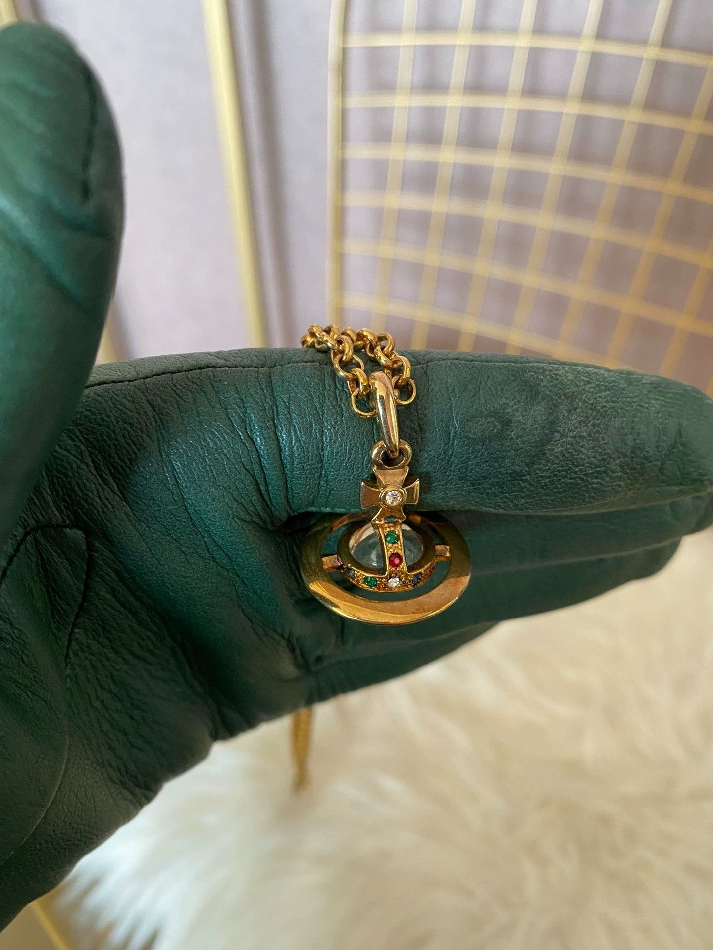 Vivienne Westwood Vivienne Westwood Vintage Gold Orb Necklace Size ONE SIZE - 1 Thumbnail