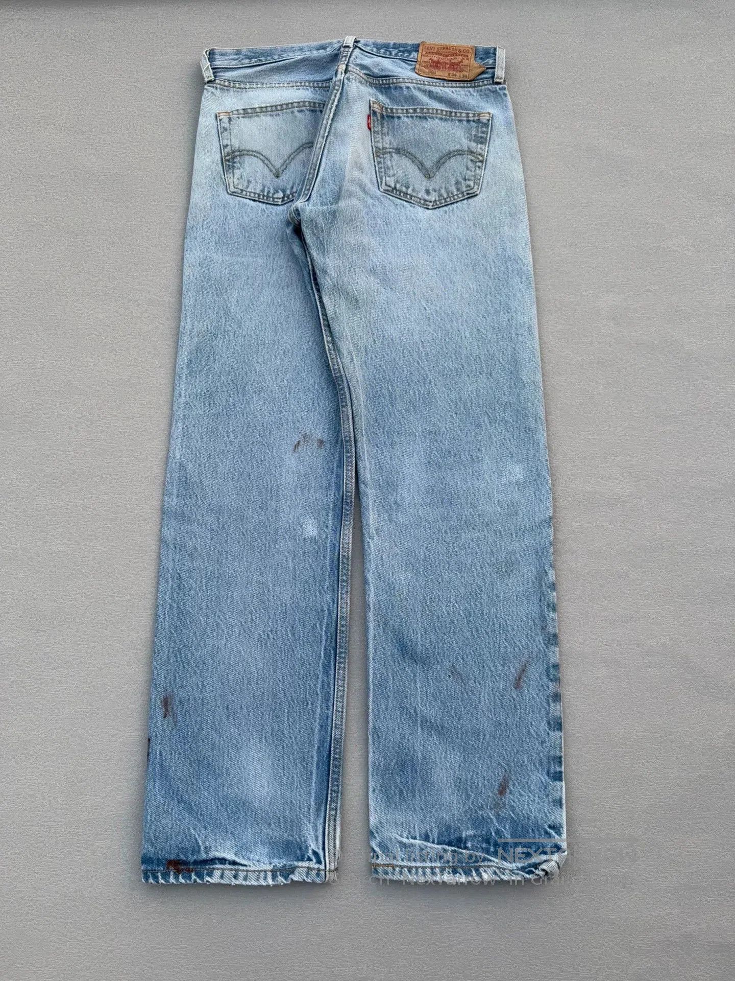 Vintage Vintage 00s Levi's 501 Remake Jeans. Size US 34 / EU 50 - 6 Thumbnail