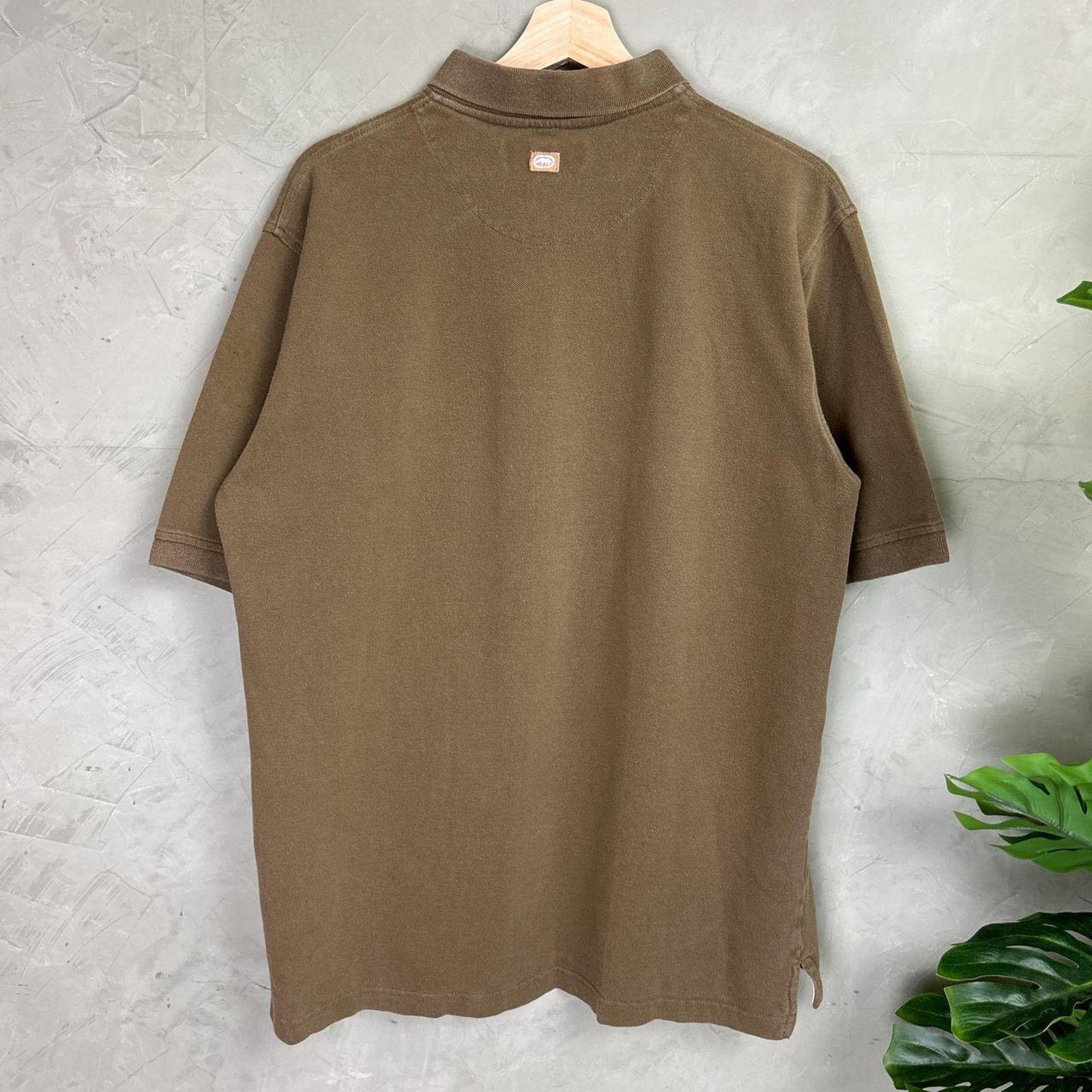 Ecko Unltd. Ecko Unltd. Earth Tone Button Polo Lrg Y2K Short Sleeve Tee Size US L / EU 52-54 / 3 - 4 Thumbnail