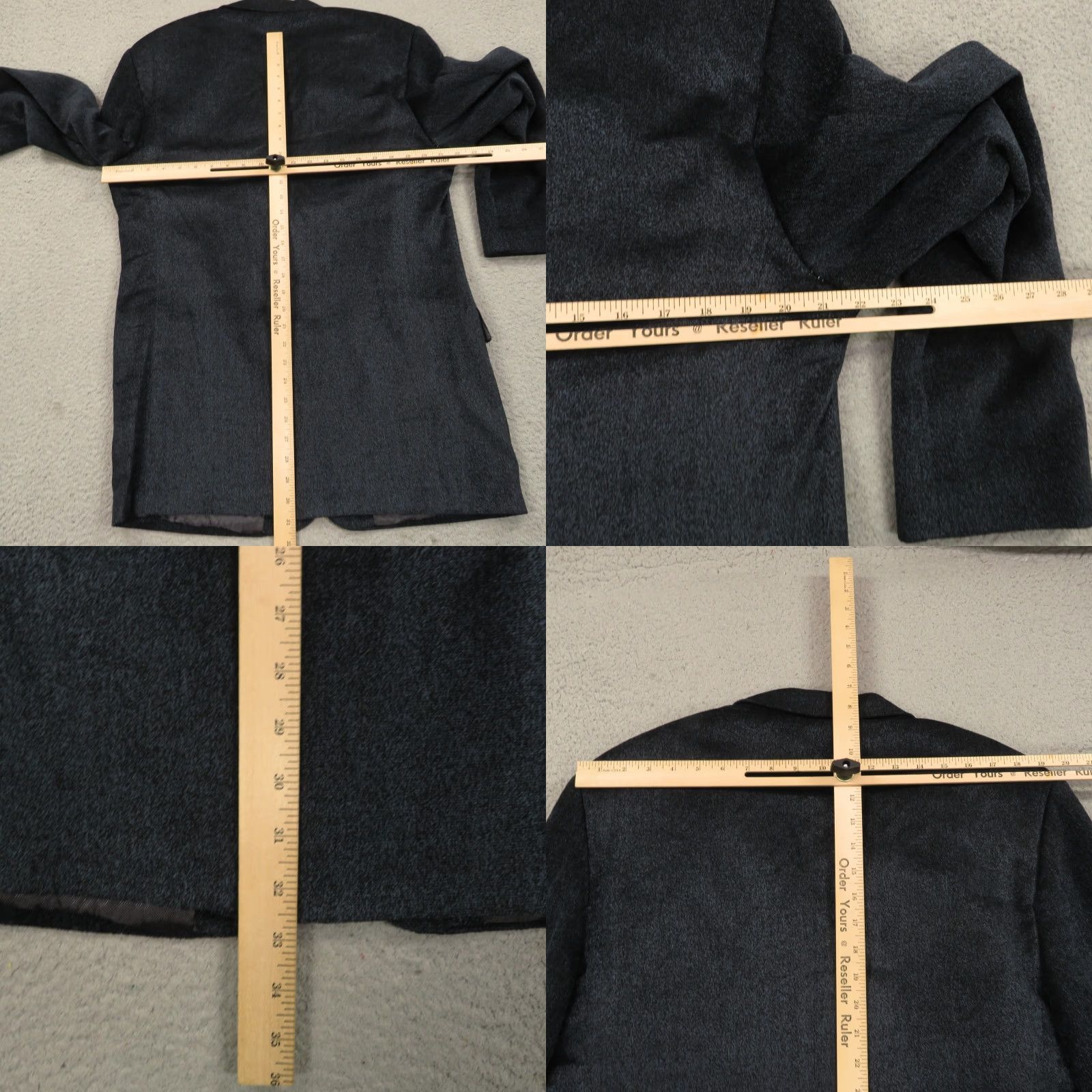 Lubiam Lubiam Blazer 44L Blue Wool Acrylic Viscose 3/2 Roll Textured Single-Breasted Jacket LBM 1911 Mens Slim Size 44R - 9 Thumbnail