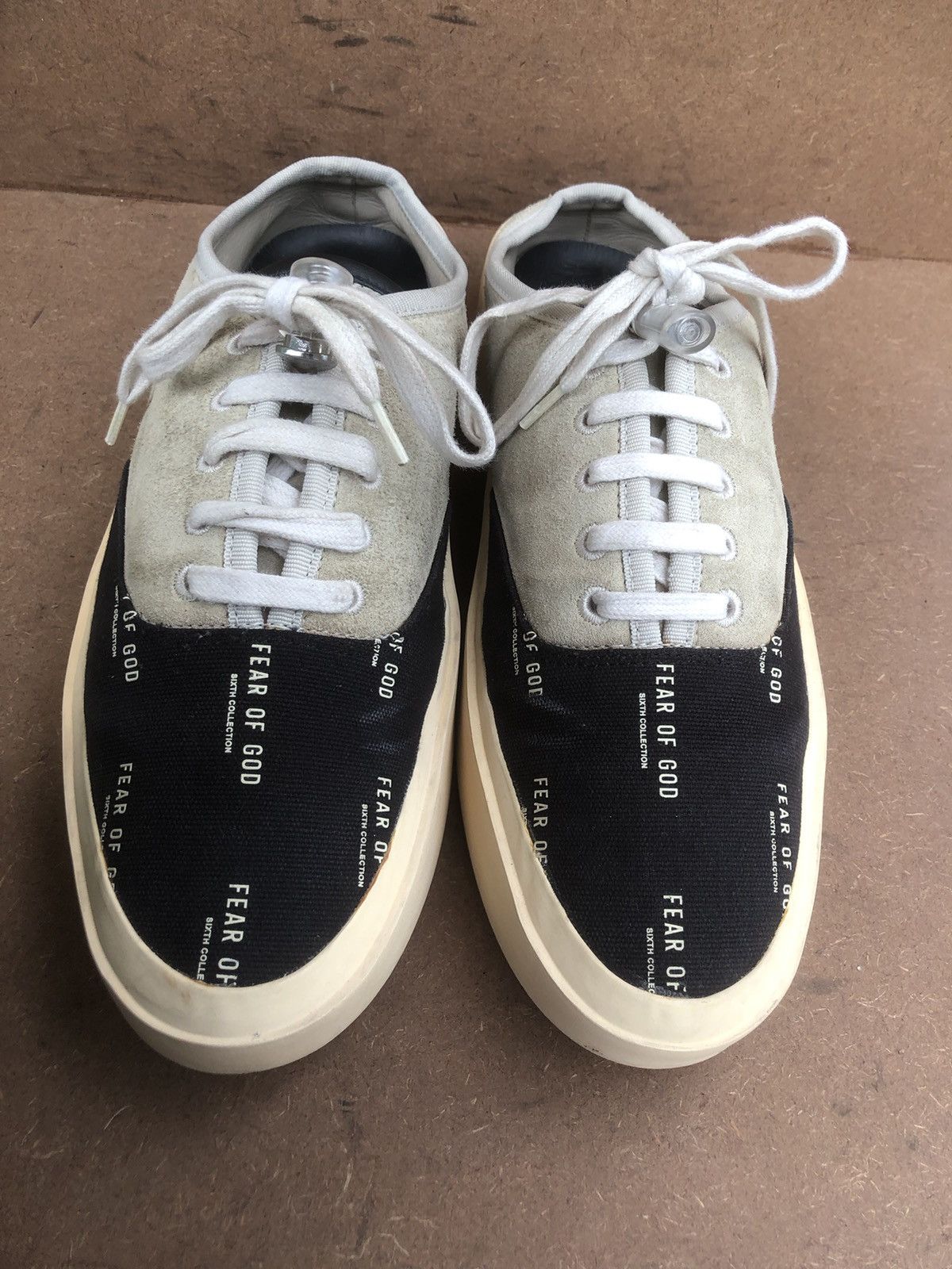 Fear of God Fear Of God Black Canvas Sneakers Size 41 Size US 7 / EU 40 - 2 Thumbnail