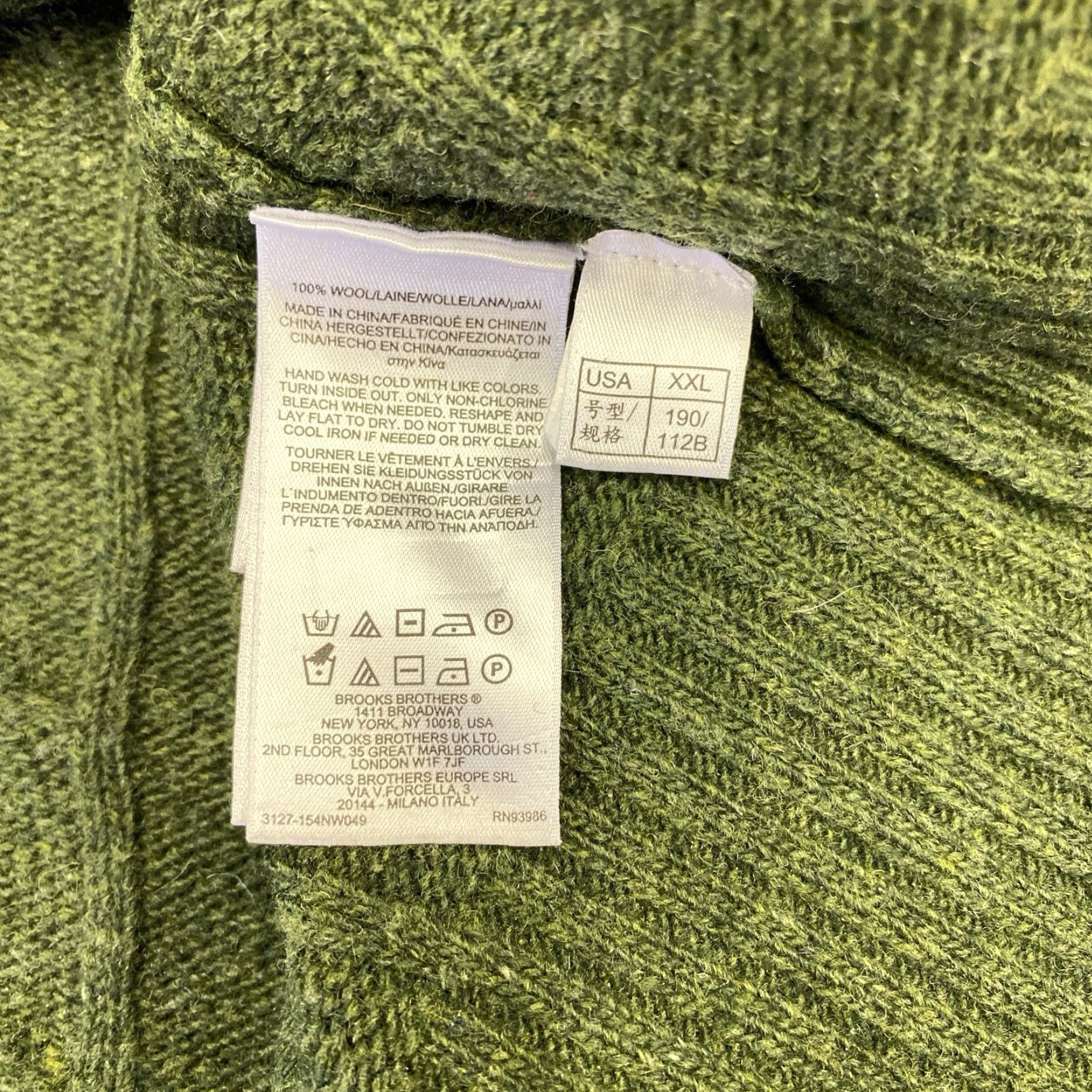Brooks Brothers VINTAGE Brooks Brothers Men’s 1/4 Zip Sweater XXL 100% Wool Green Size US XXL / EU 58 / 5 - 5 Thumbnail