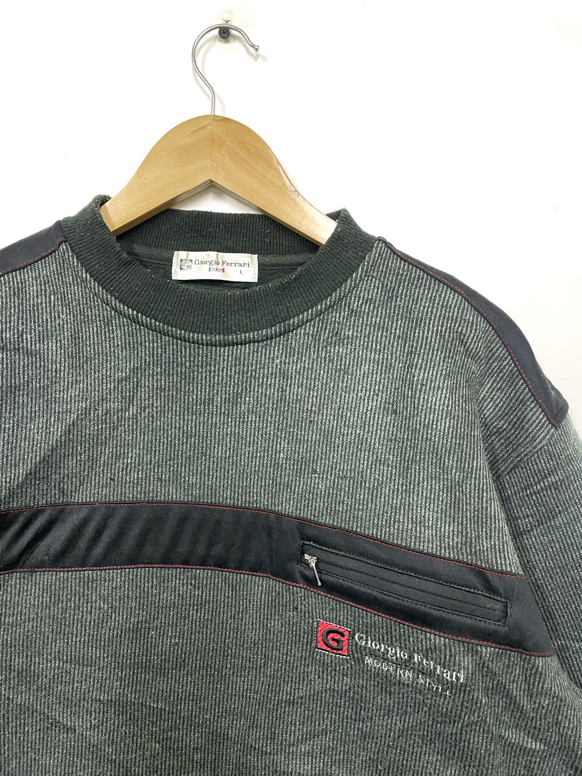 Ferrari × Vintage Vintage Giorgio Ferrari Pocket Zipper Big Logo Size US L / EU 52-54 / 3 - 3 Thumbnail