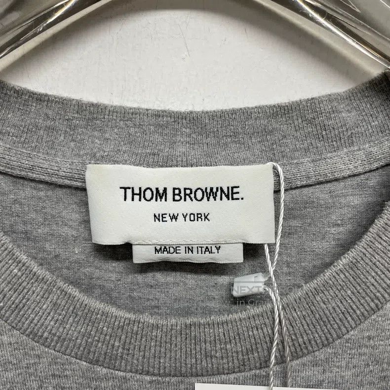 Thom Browne Thom Browne Gray Arms Four Stripe Short Sleeve Size US L / EU 52-54 / 3 - 2 Thumbnail
