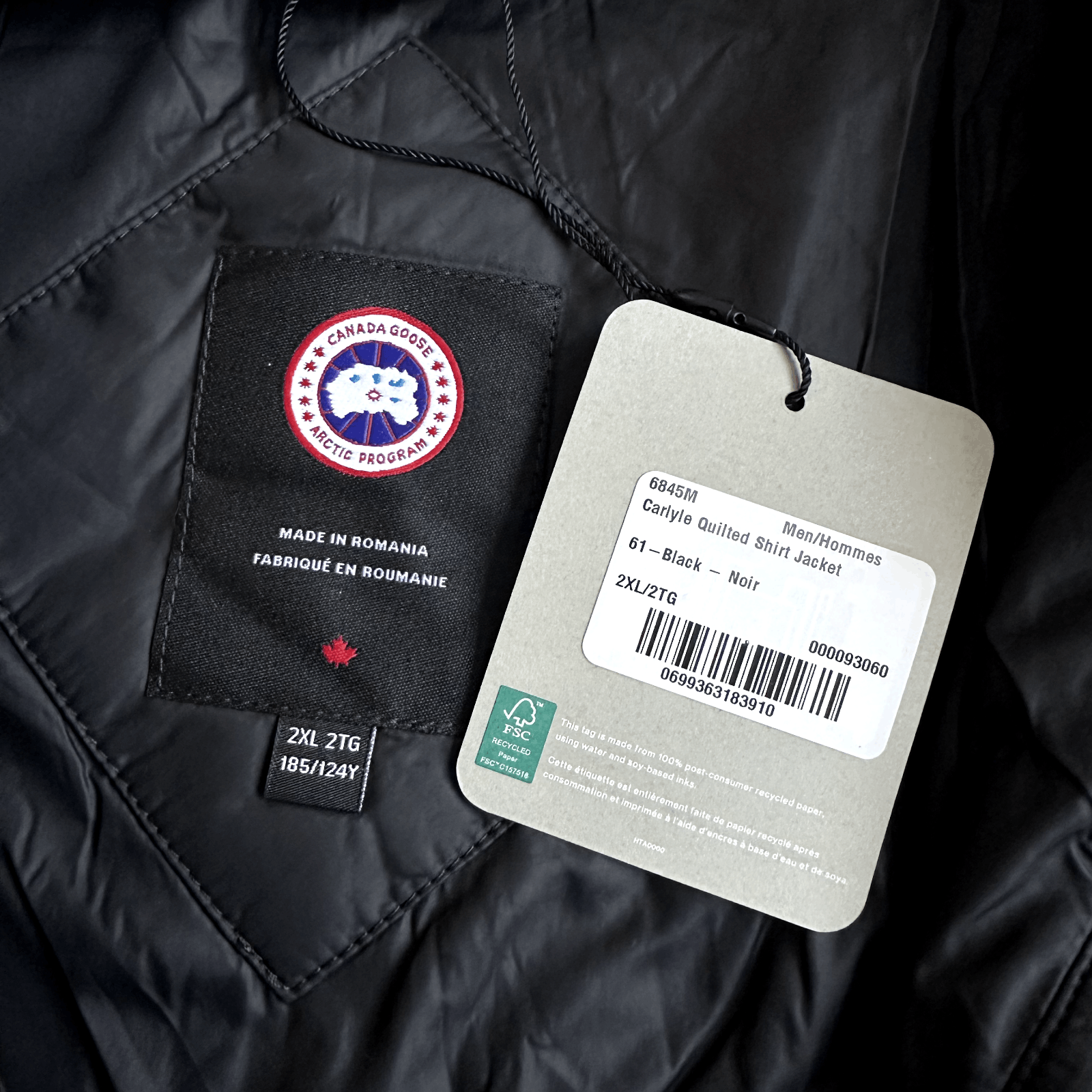Canada Goose Canada Goose Black Carlyle Jacket With Classic Badge Size 2 Size US XXL / EU 58 / 5 - 5 Thumbnail