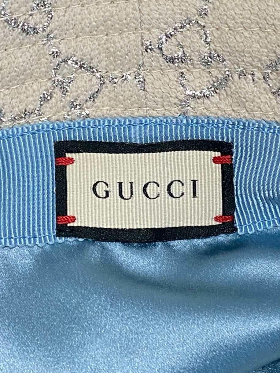 Gucci Gucci silver silk full-printed old flower fisherman's hat 2 Size ONE SIZE - 5 Thumbnail