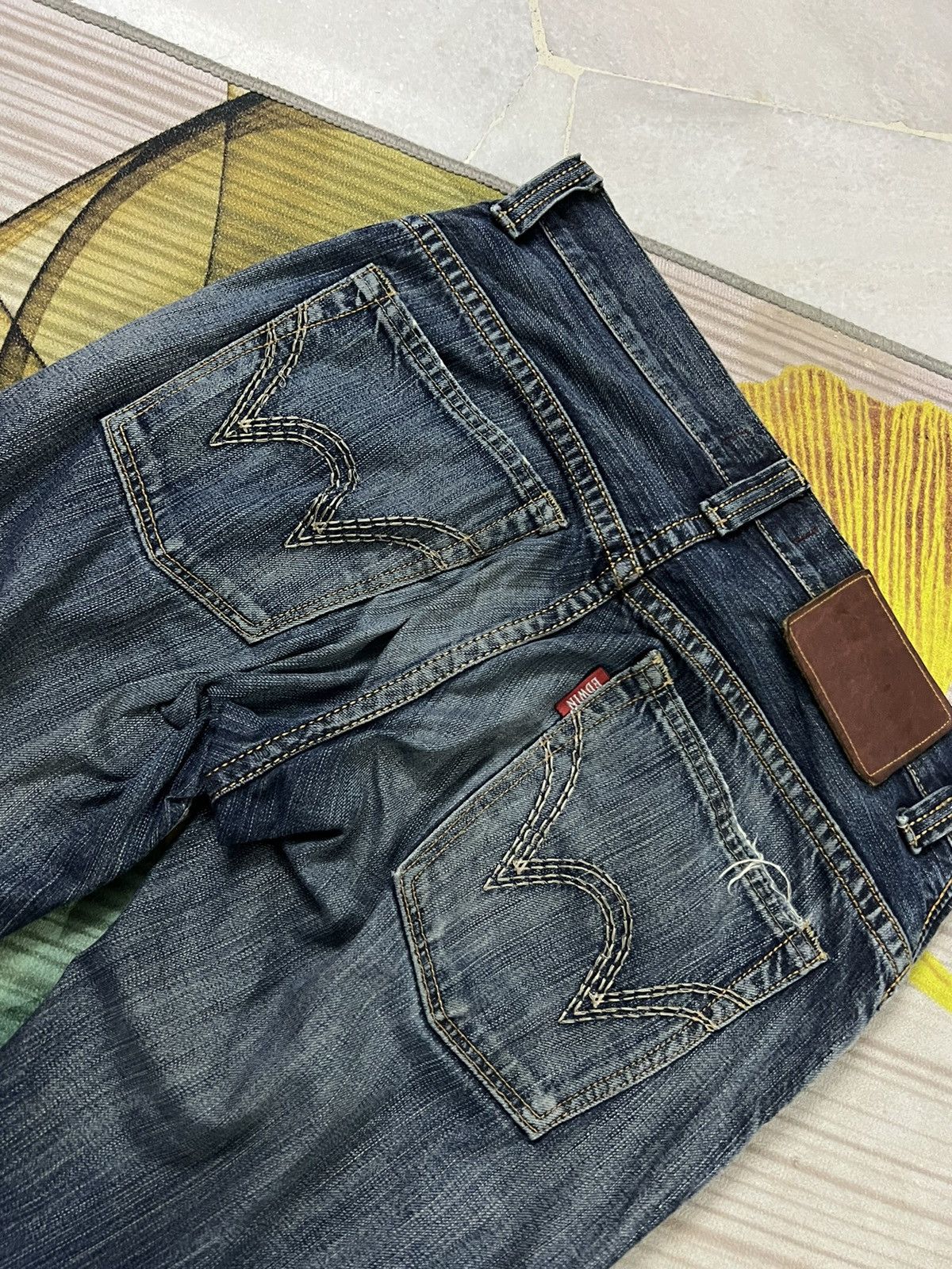 Edwin × If Six Was Nine 💥Baggy💥EDWIN EXCLUSIVE VINTAGE DISTRESSED JEANS Size US 30 / EU 46 - 11 Thumbnail