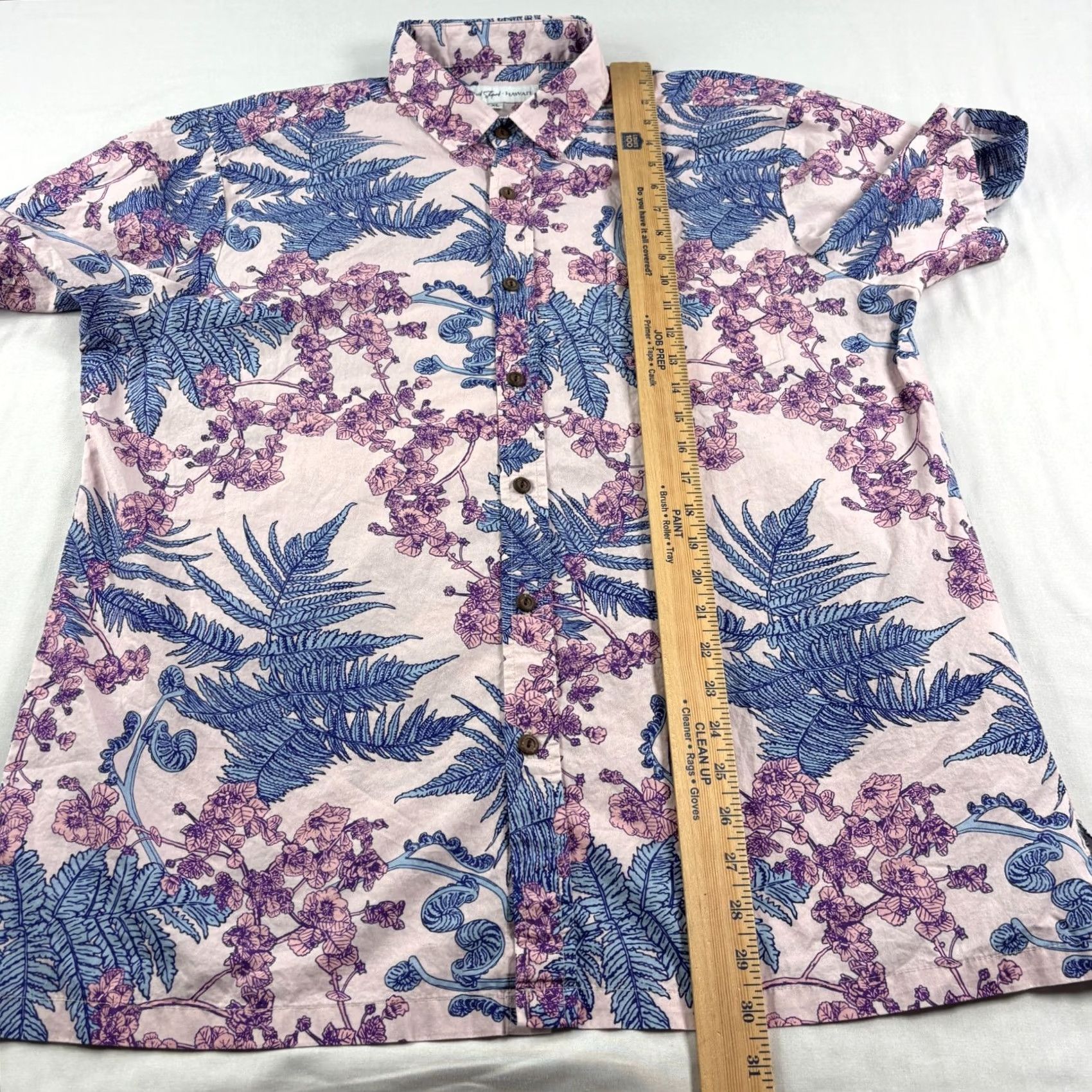 Vintage David Shepard Shirt Mens XL Pink Floral Hawaiian Button Up Aloha Camp Shirts Cardigan? Size US XL / EU 56 / 4 - 5 Thumbnail