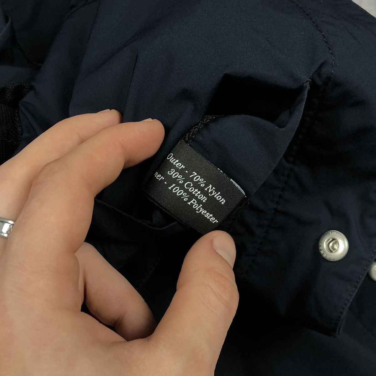 Albam Vintage Albam Nylon Ripstop Navy Casual Blazer Jacket chore Size US M / EU 48-50 / 2 - 14 Thumbnail