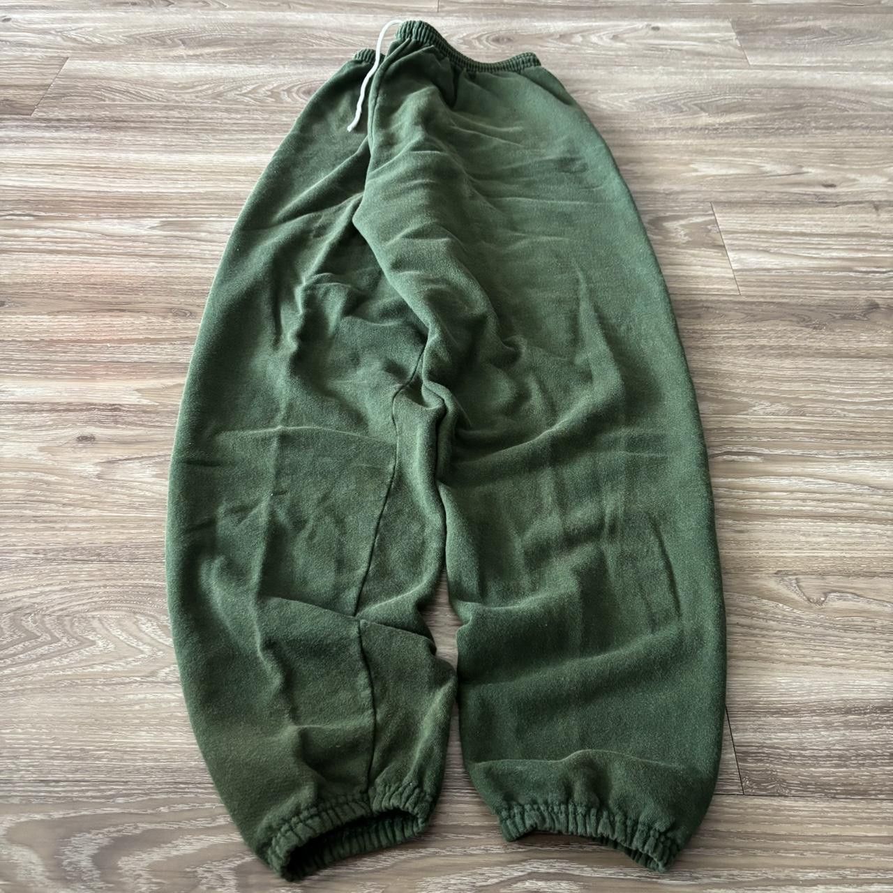 Vintage Crazy Vintage 90s Forest Green Essential Sweatpants! Fits M Size US 32 / EU 48 - 3 Thumbnail