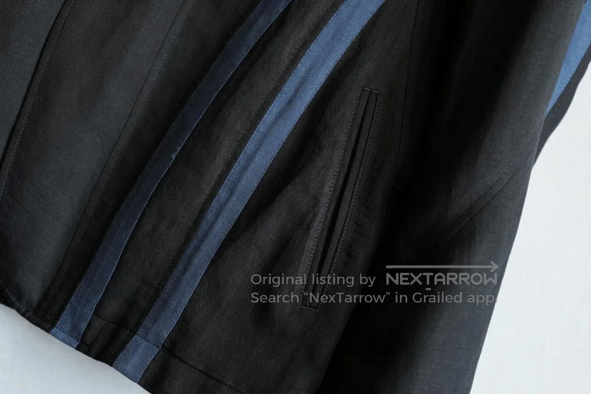 Yohji Yamamoto Sz 2 Yohji Yamamoto Pour Homme 16SS Stripe Patches Jacket. Size US M / EU 48-50 / 2 - 4 Thumbnail