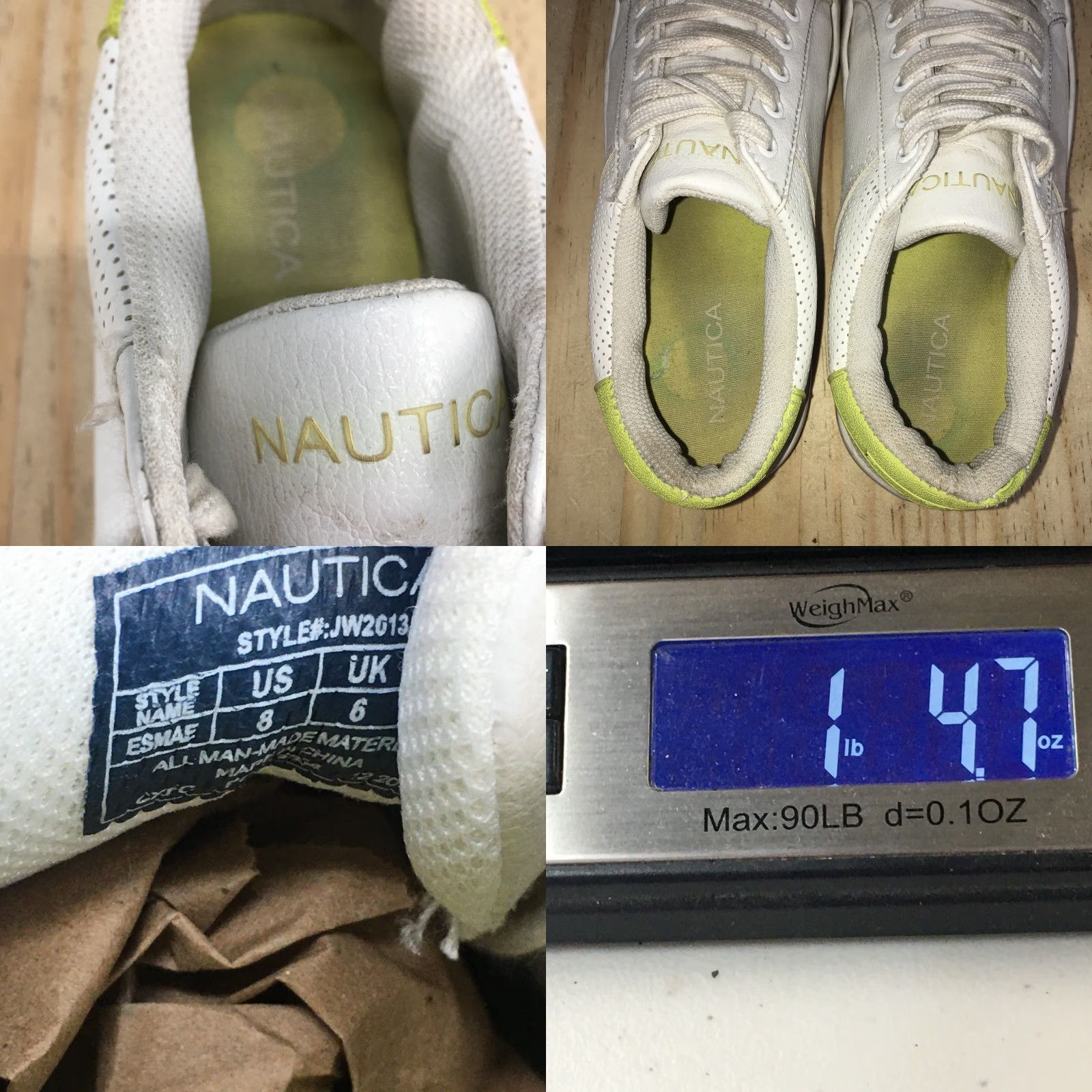 Nautica Nautica Esmae White Low Top Casual Lace Up Sneakers Comfort Womens Shoes 8 Size M / US 6-8 / IT 42-44 - 10 Thumbnail