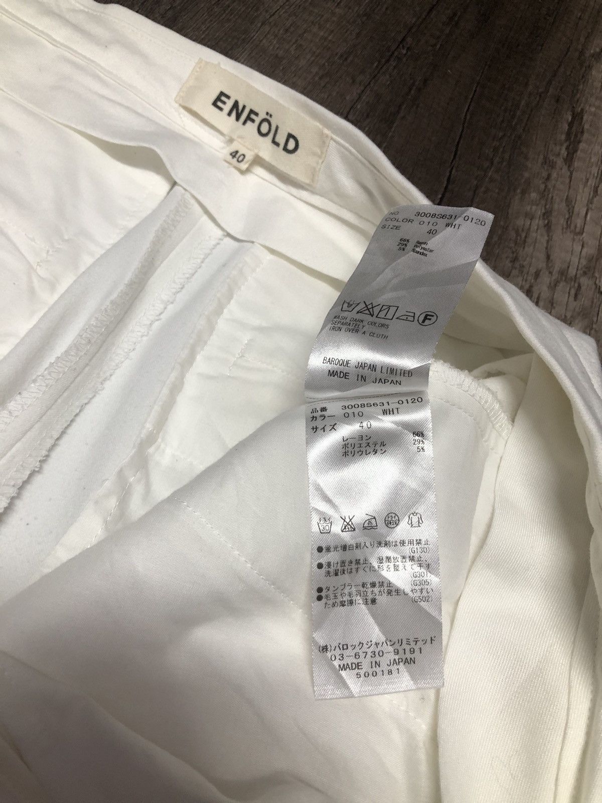 Designer × Japanese Brand ENFÖLD SMART CASUAL PANT Size 28" / US 6 / IT 42 - 20 Thumbnail