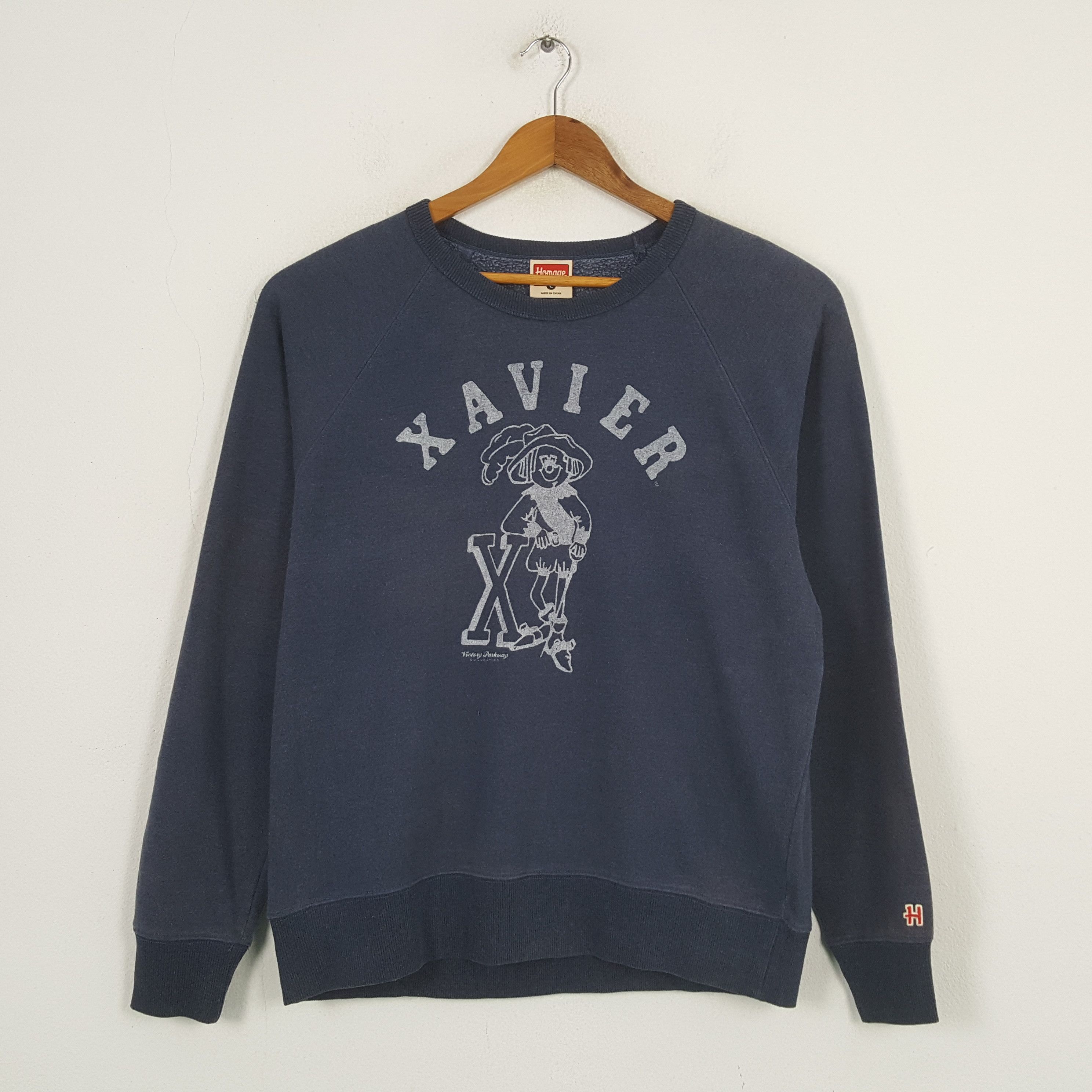 Homage × Vintage Vintage XAVIER HOMAGE Japan Streetwear Sweatshirt C290N5 Size US L / EU 52-54 / 3 - 1 Thumbnail