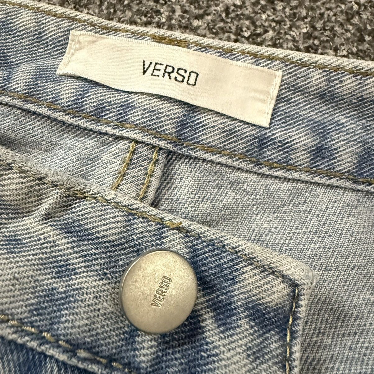 Japanese Brand Vintage 90s Verso High Waist Faded Denim Size 29" - 8 Thumbnail