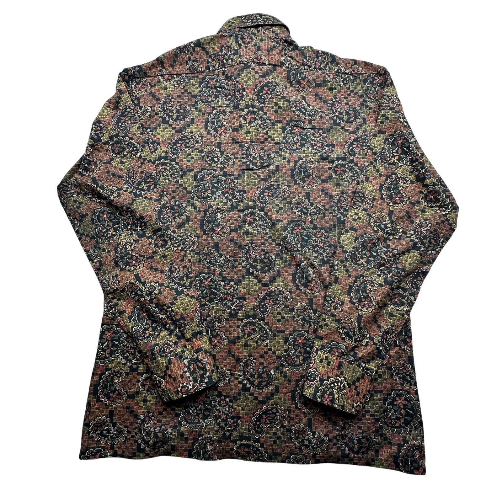 Vintage Vintage 70s Strung Out Psychedelic The Fitted Shirt Mens L Size US L / EU 52-54 / 3 - 2 Thumbnail