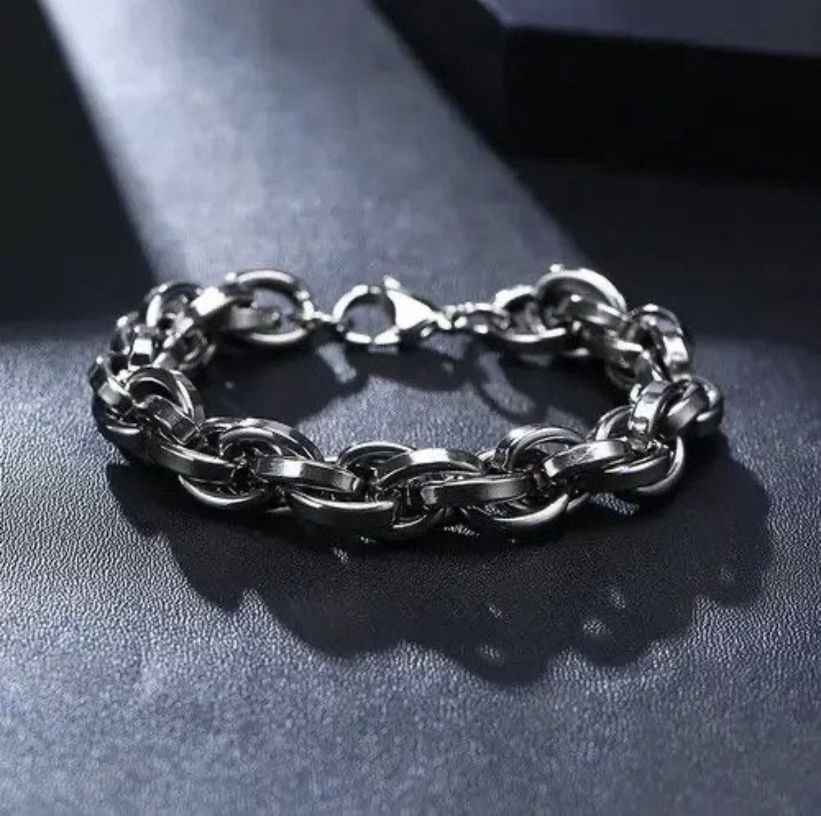 Japanese Brand Vintage Twisted Rope Chain Stainless Steel Bracelets Size ONE SIZE - 2 Thumbnail