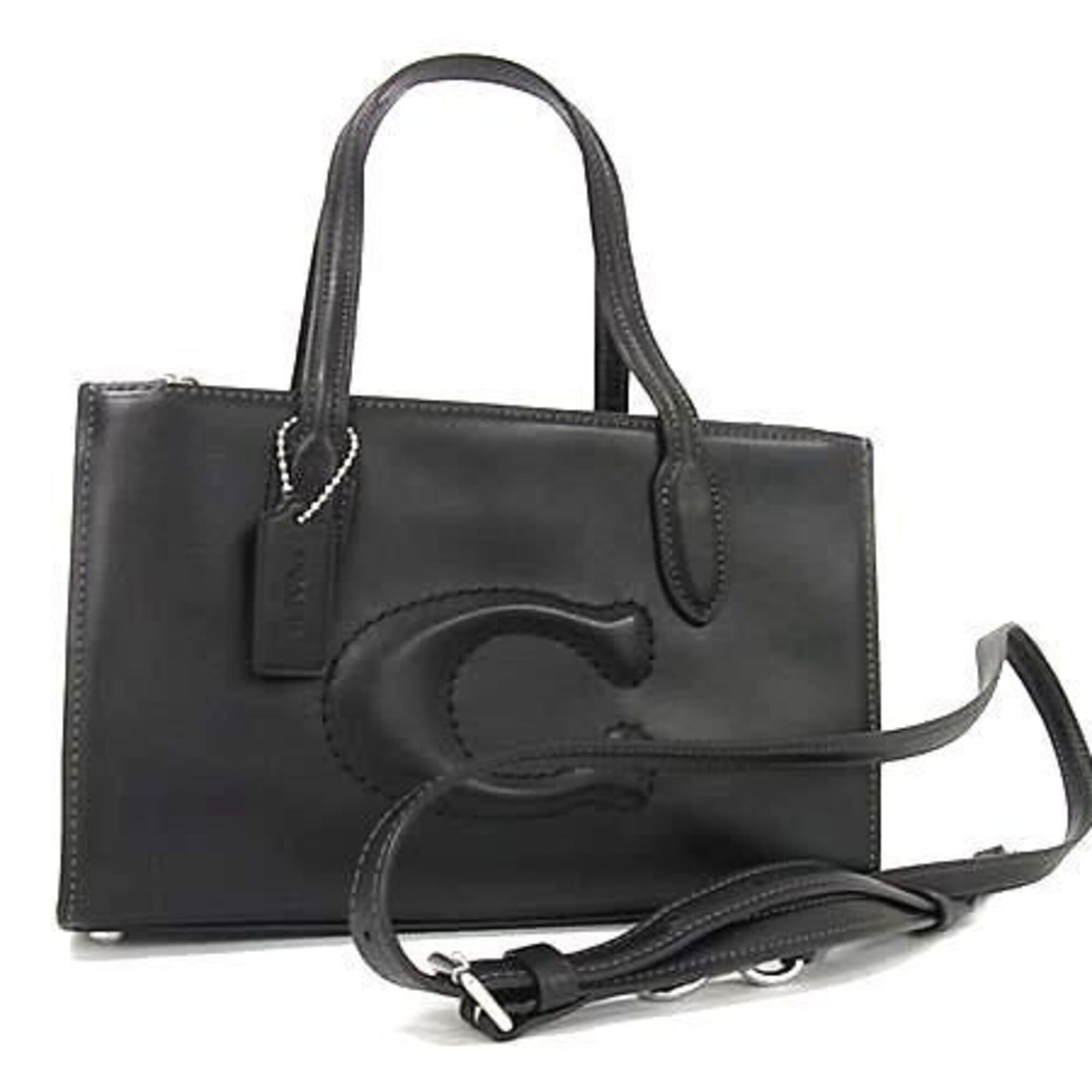 Coach COACH Nina Small CR097 Black Leather Crossbody Handbag for Women Size ONE SIZE - 1 Thumbnail